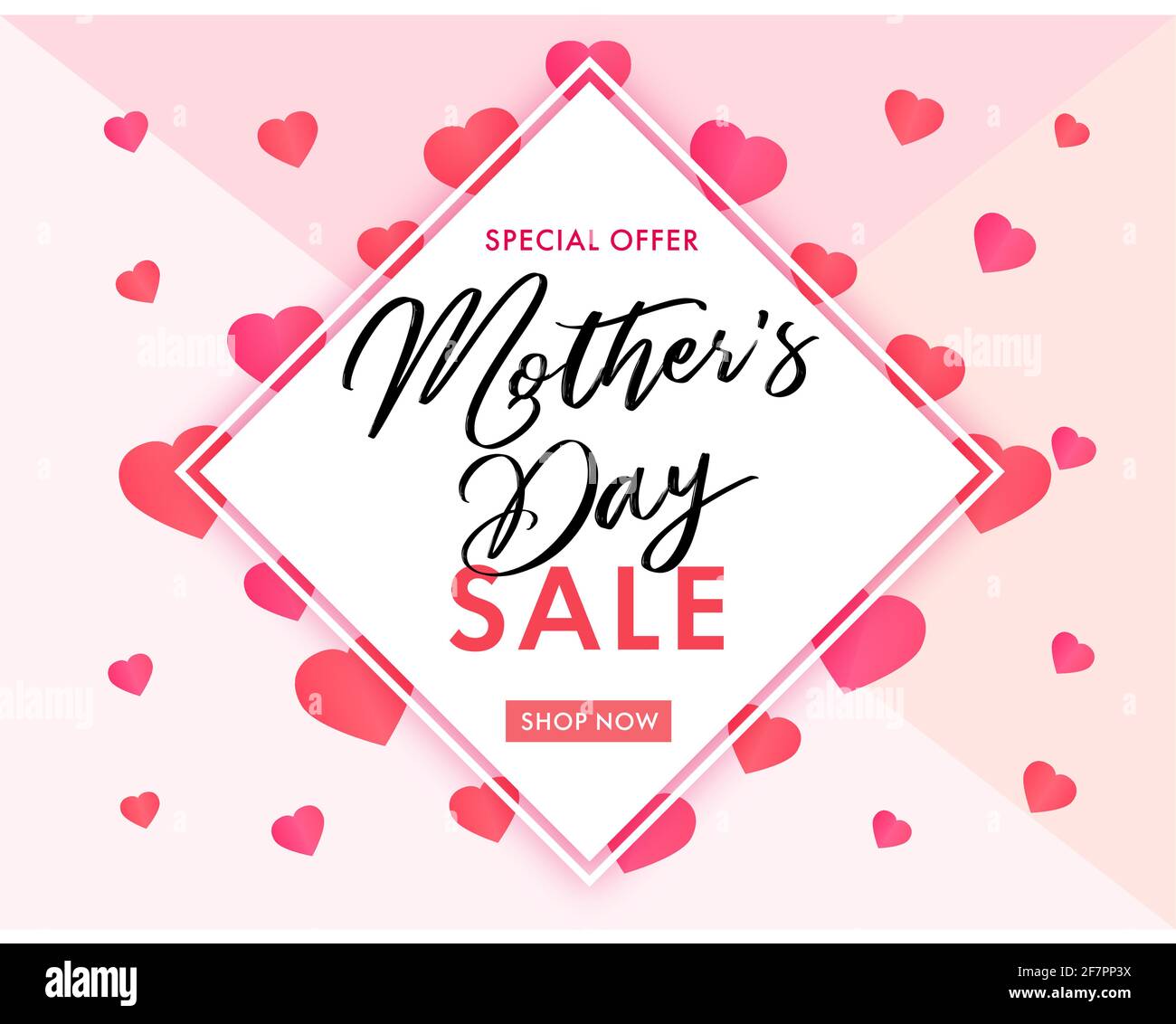 Happy Mothers giorno congrats concetto. Stile d'arte decorativo. Poster Creative Mother's Day, al miglior MOM di sempre. Modello di disegno astratto isolato. Moder Illustrazione Vettoriale