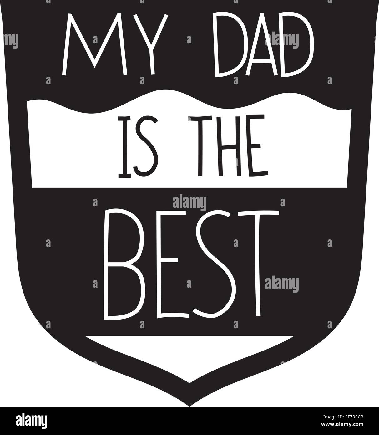 citazione di festa di daddy Illustrazione Vettoriale