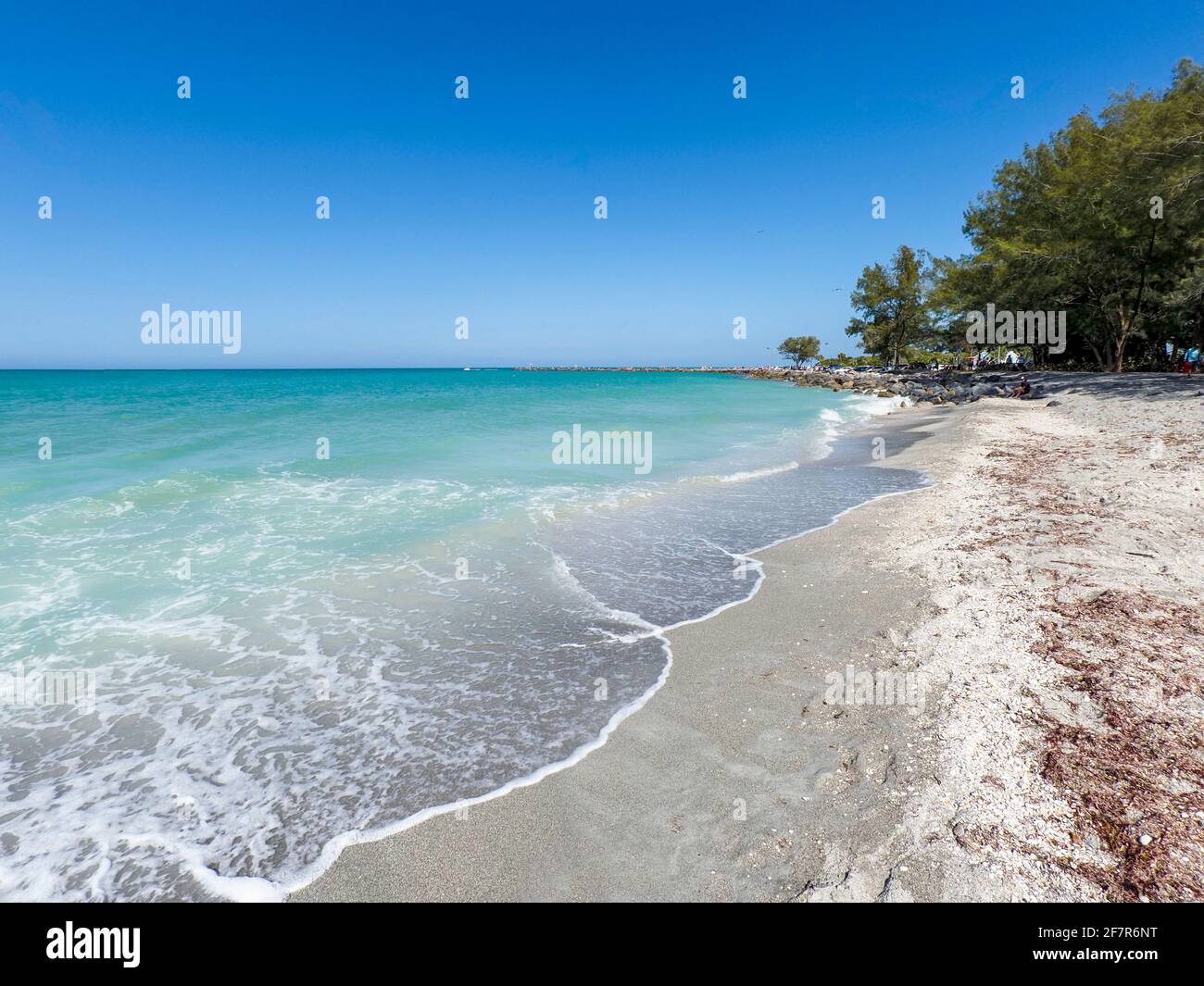 Il Jetty a Venezia Florida sul Golfo del Messico Negli Stati Uniti Foto Stock