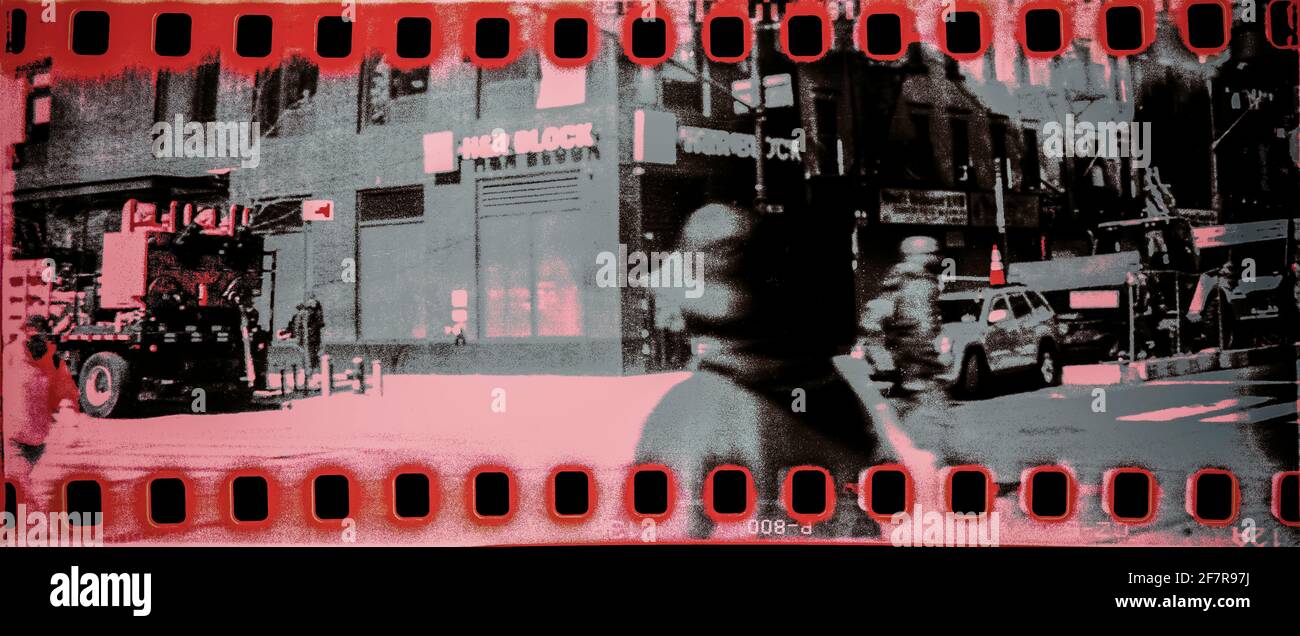 Pubblicità per il marchio Cactus agave spiked seltzer beverage a Chelsea a New York il martedì 23 marzo 2021. Cacti è creato dal rapper Travis Scott in collaborazione con AB InBev. (© Richard B. Levine) Foto Stock