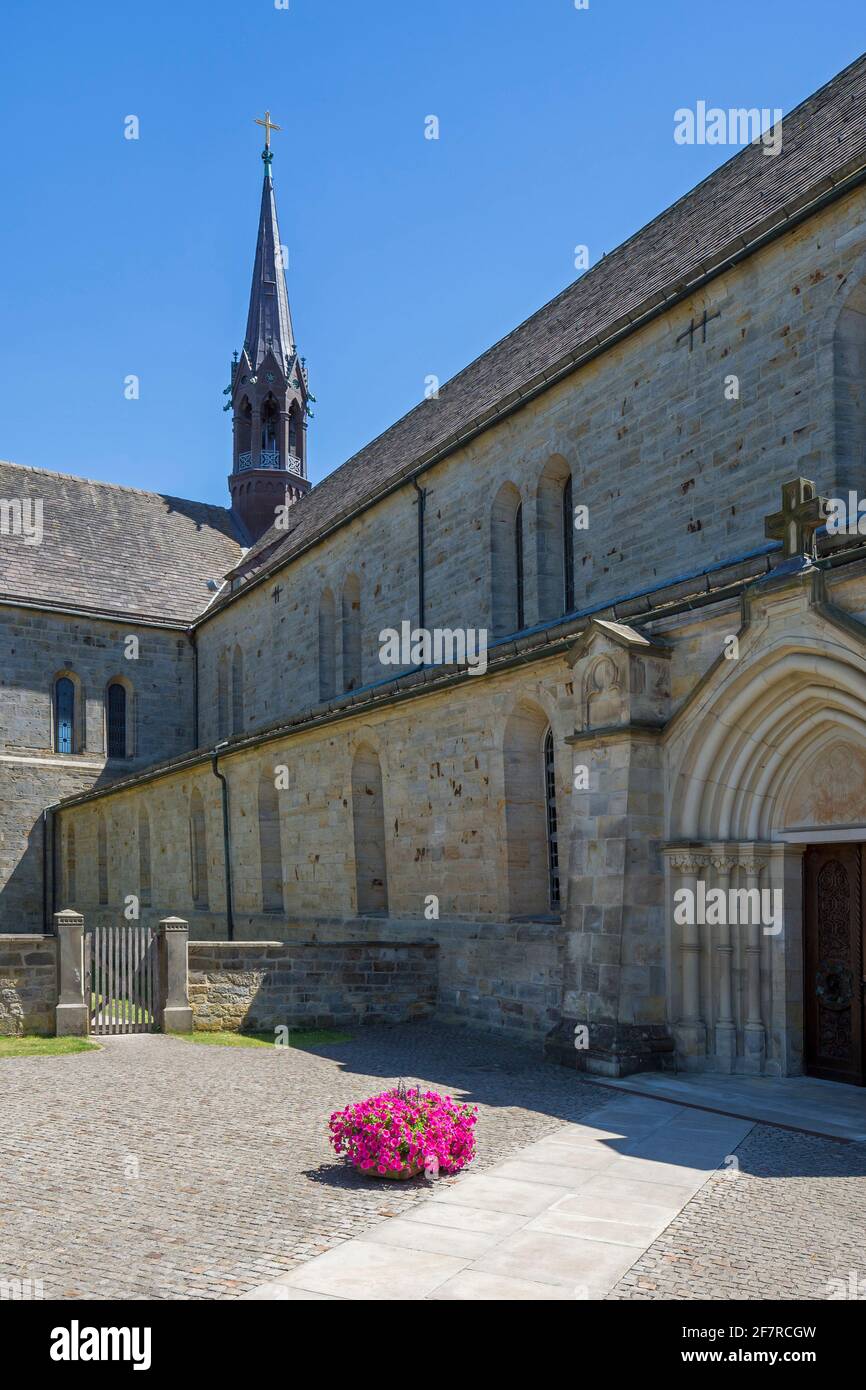 12 ° secolo Abbazia di Loccum / Kloster Loccum, monastero luterano nella città di Rehburg-Loccum, bassa Sassonia / Niedersachsen, Germania Foto Stock