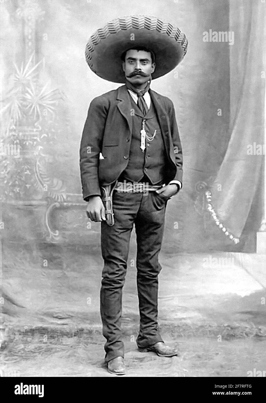 Emiliano Zapata. Ritratto del generale rivoluzionario messicano Emiliano Zapata Salazar (1879-1919) Foto Stock Emiliano Zapata. Ritratto del generale rivoluzionario messicano Emiliano Zapata Salazar (1879-1919) Foto Stock