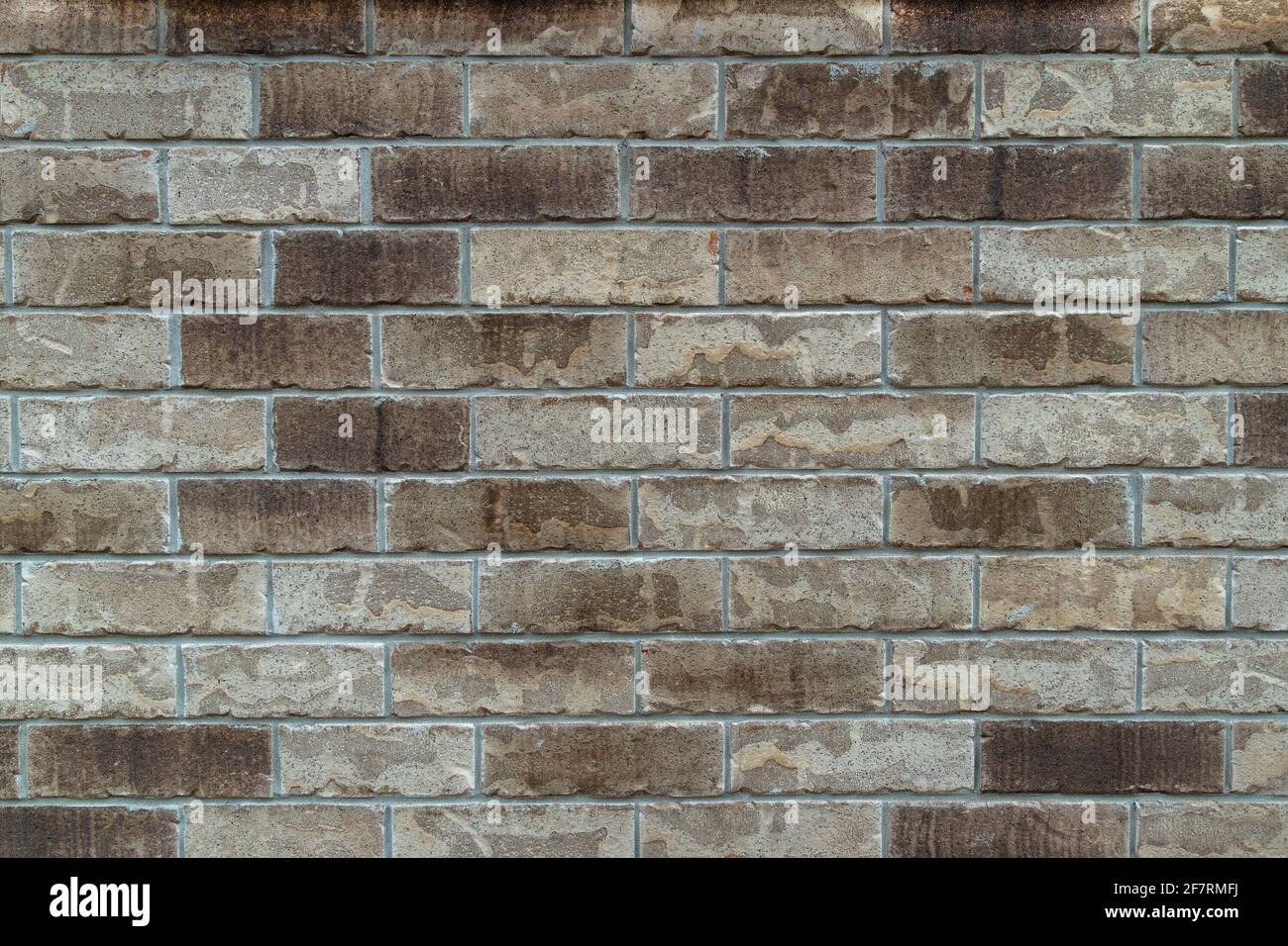 Foto del rivestimento di una casa in legno di mattoni grigi Foto Stock