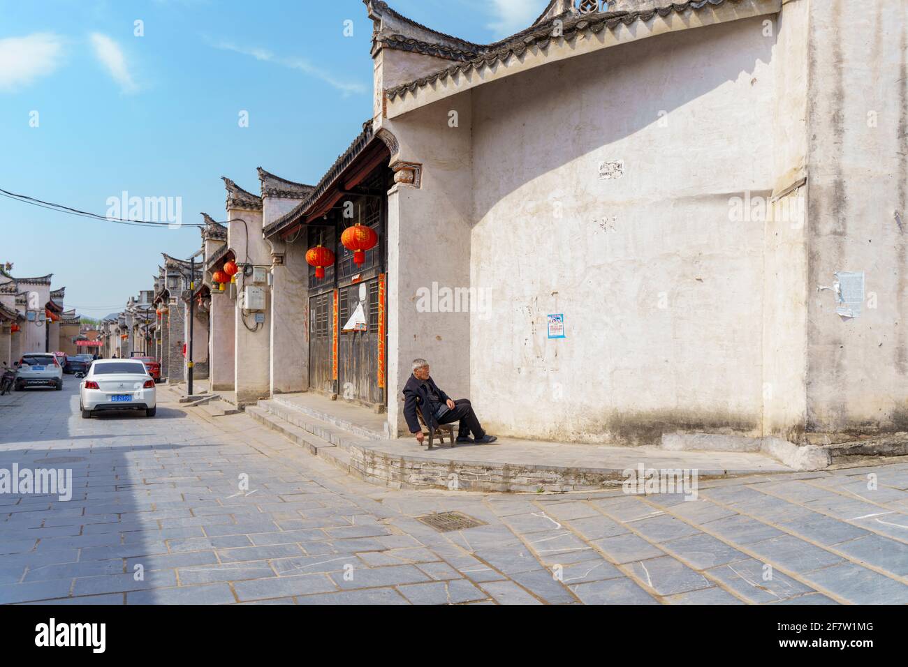 Un'antica città di JIngziguan Foto Stock