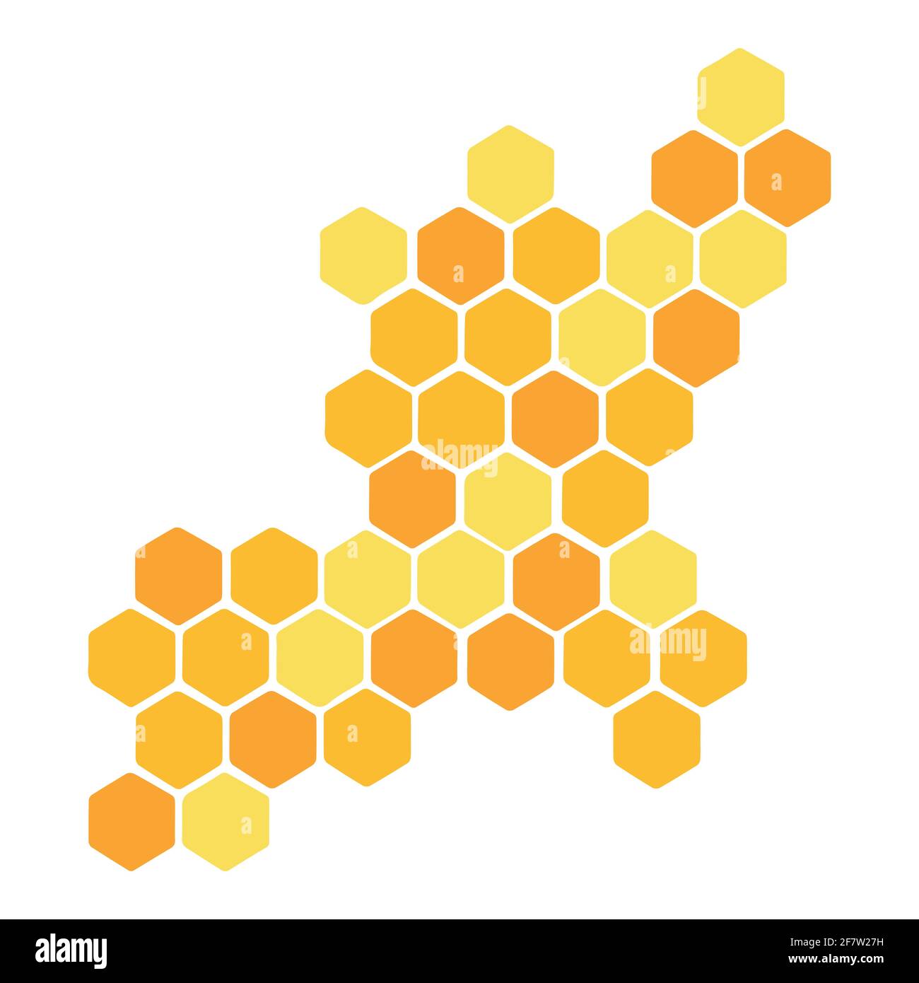 icona a nido d'ape su sfondo bianco. design piatto. Illustrazione Vettoriale