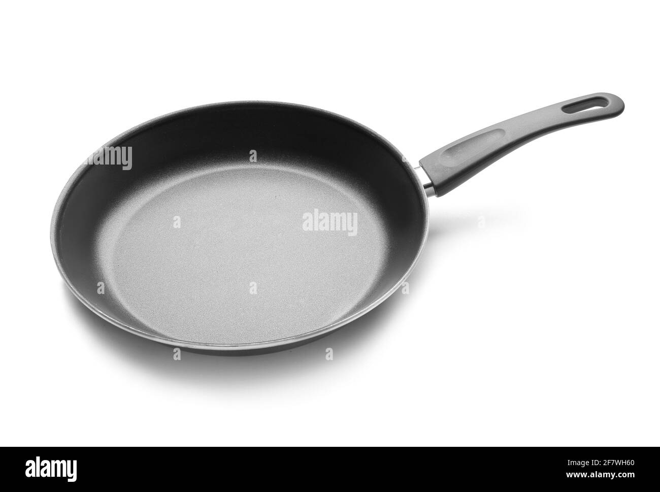 Padella su sfondo bianco Foto Stock