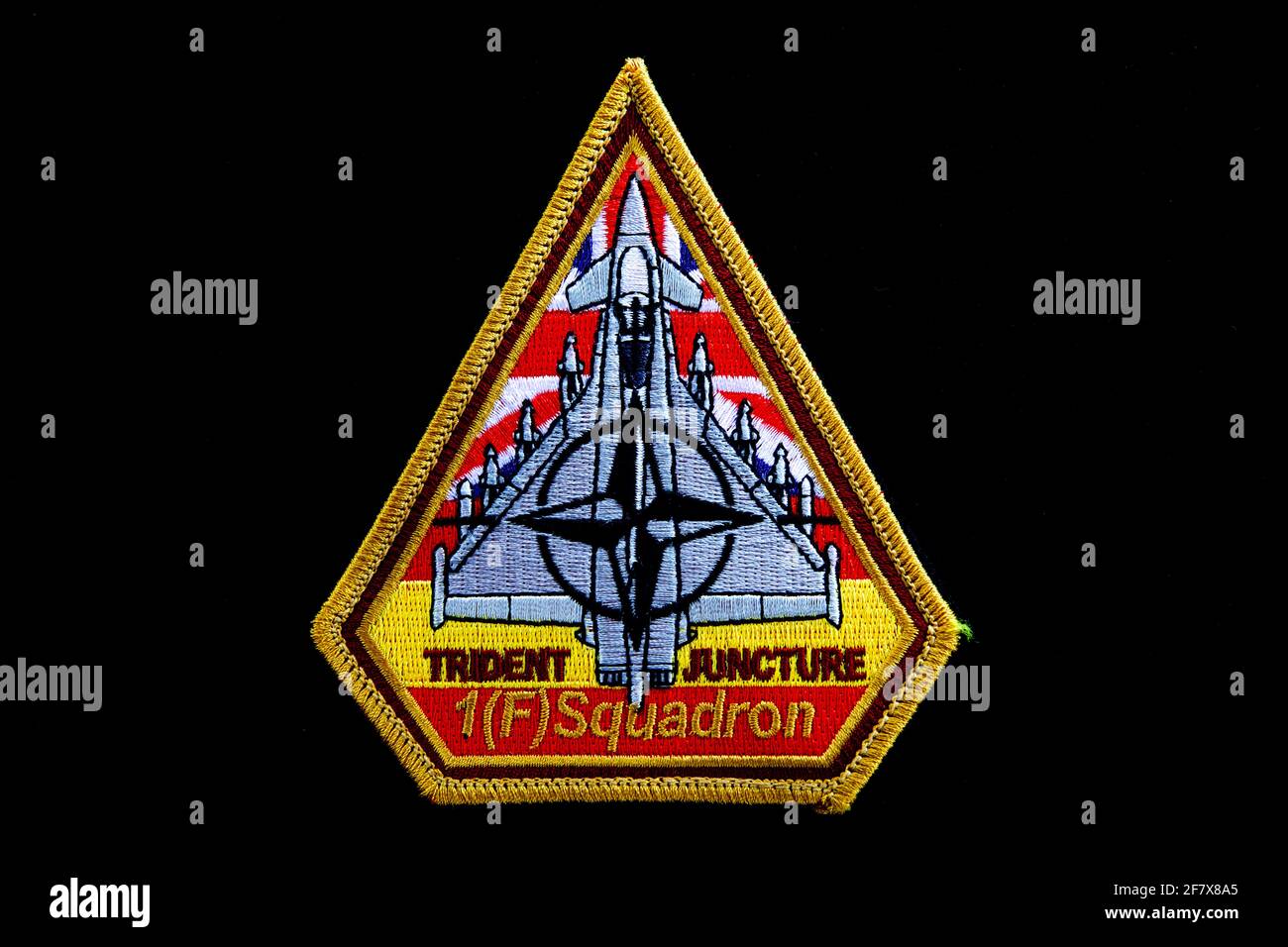 Royal Air Force No.1 (Fighter) Squadron's Exercise Trident Juncture Patch Foto Stock