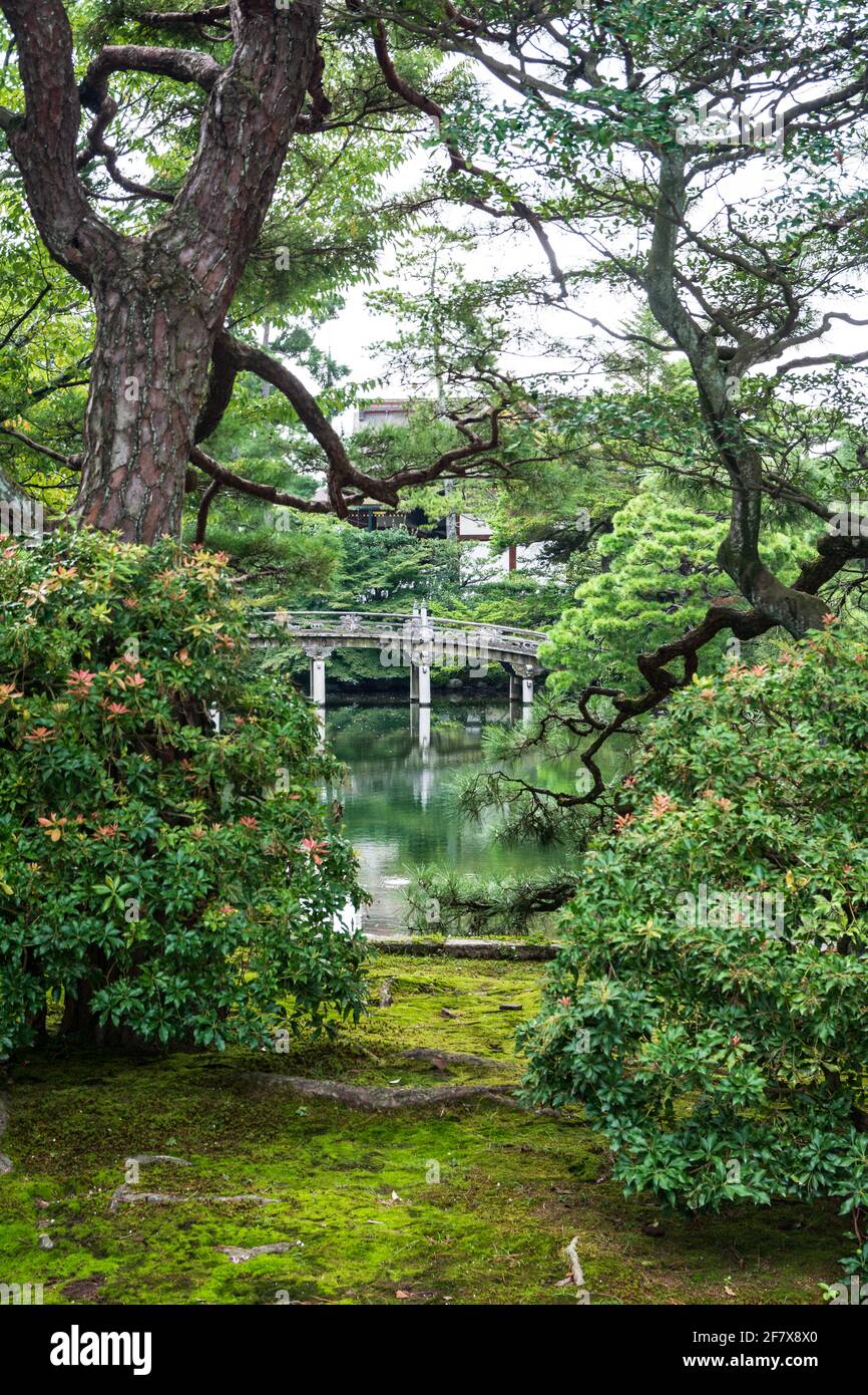 Kyoto, Giappone Asia - 3 Settembre 2019 : Vista del Gosho Kyoto Imperial Palace Garden Foto Stock