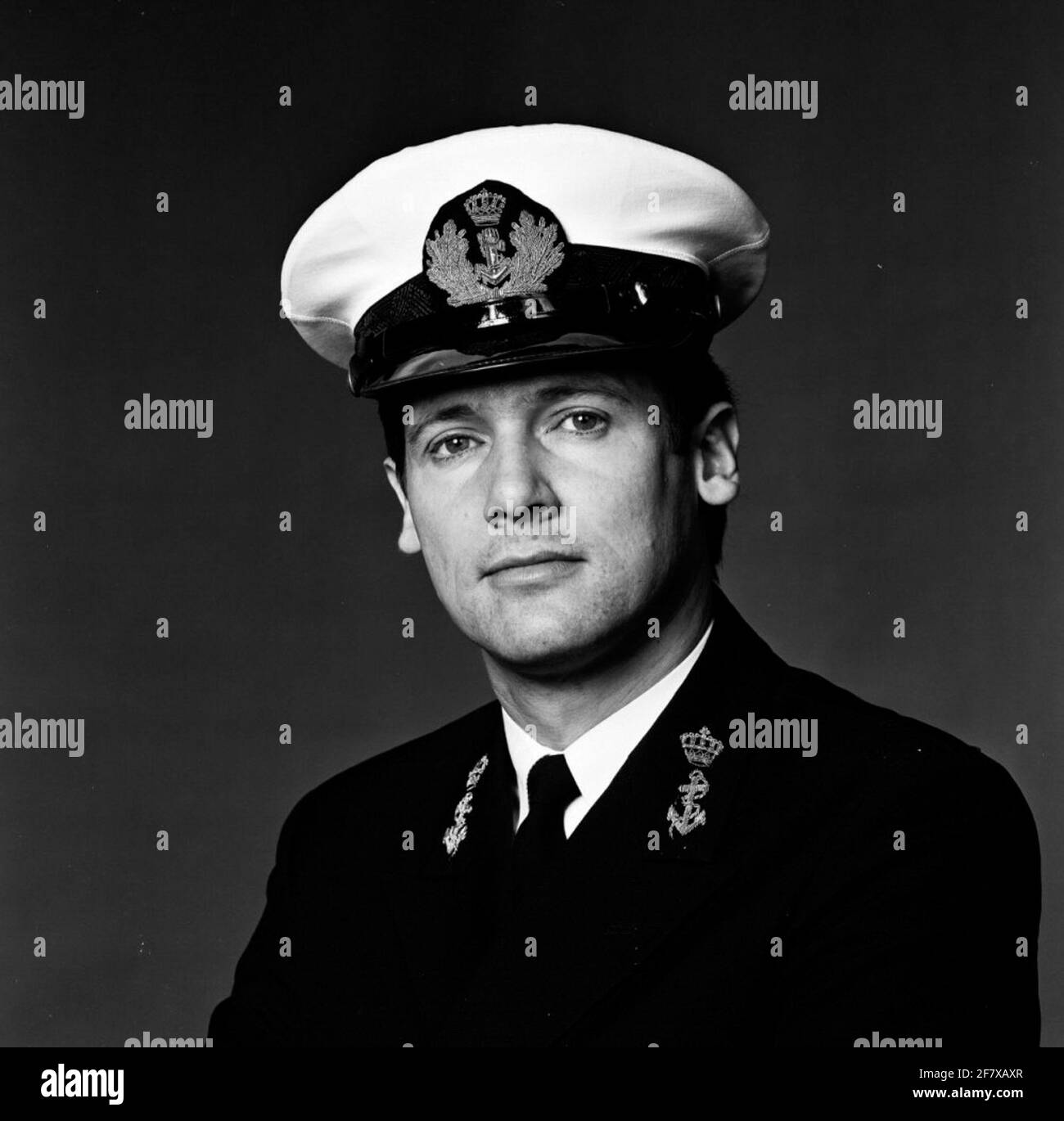 Ritratto di tenente al mare di ​​1a classe A. Vos. Foto Stock