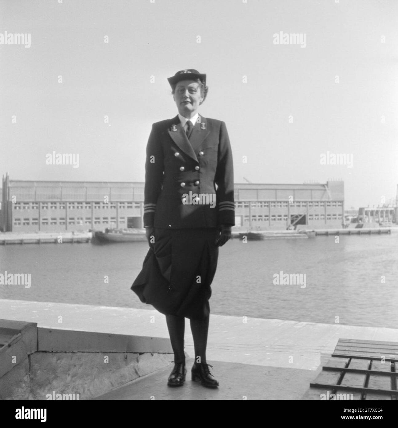 Chef Marva Marva Chef, ufficiale classe Marva der 1e, Sig.ra AD ES. Da Diemen - copertina. Fa parte della serie di oggetti AVDKM da 530230 a 530232. Foto Stock