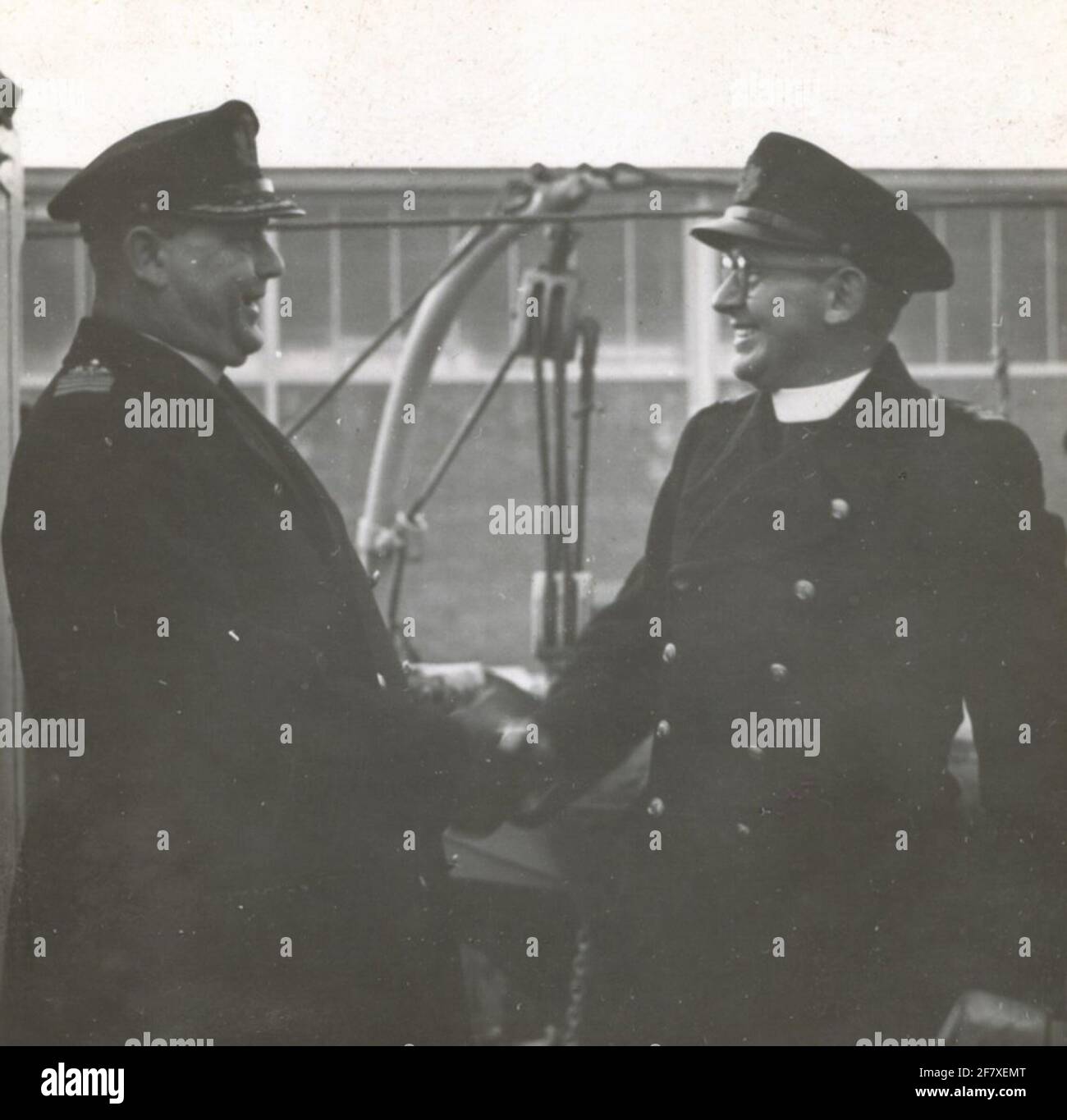 Frigate HR.MS Johan Maurits van Nassau (1943-1958) (ex ribble, ex-jo1) (di ritorno dalla Corea) Foto Stock