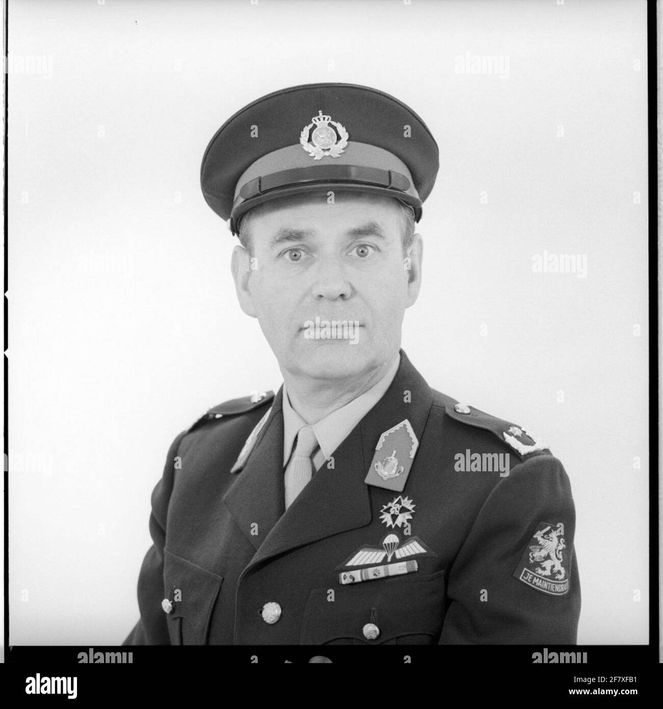 Foto ritratto Generale L.P. Van Oppen, che lavora presso il Centro Studi per la leadership militare (SCML) di Hilversum. Foto Stock