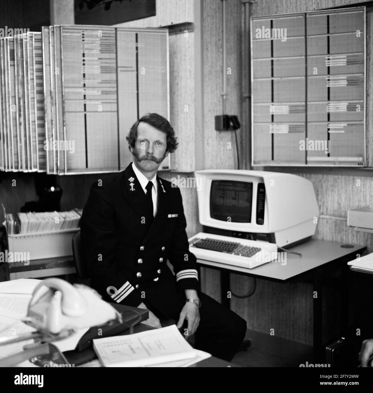 Dipartimento del personale Comandante Sea Night Paesi Bassi Placement Officer Servizio tecnico tenente in mare di ​​the 1a classe IR. C. Borra. Foto Stock