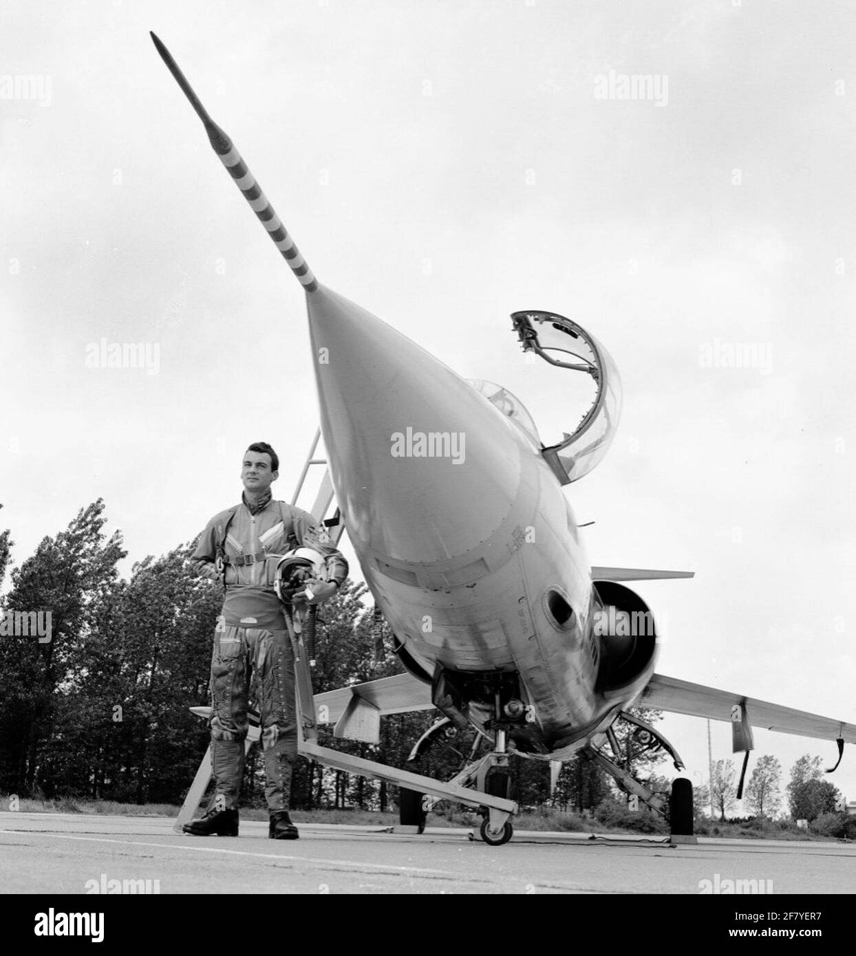 Captain Flyer A.Tombal (1934) per il suo Lockheed F-104G "Startfighter". Foto Stock