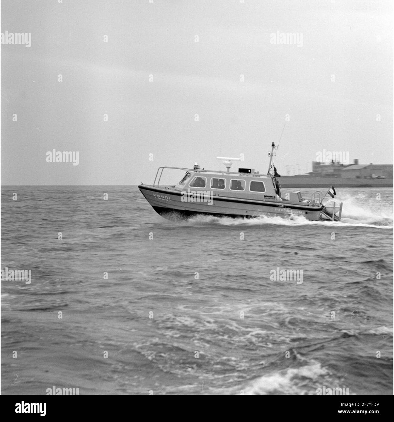 La Port Communication Valley Y 8201 (1989-) nel porto di Den Helder nel novembre 1989. Foto Stock