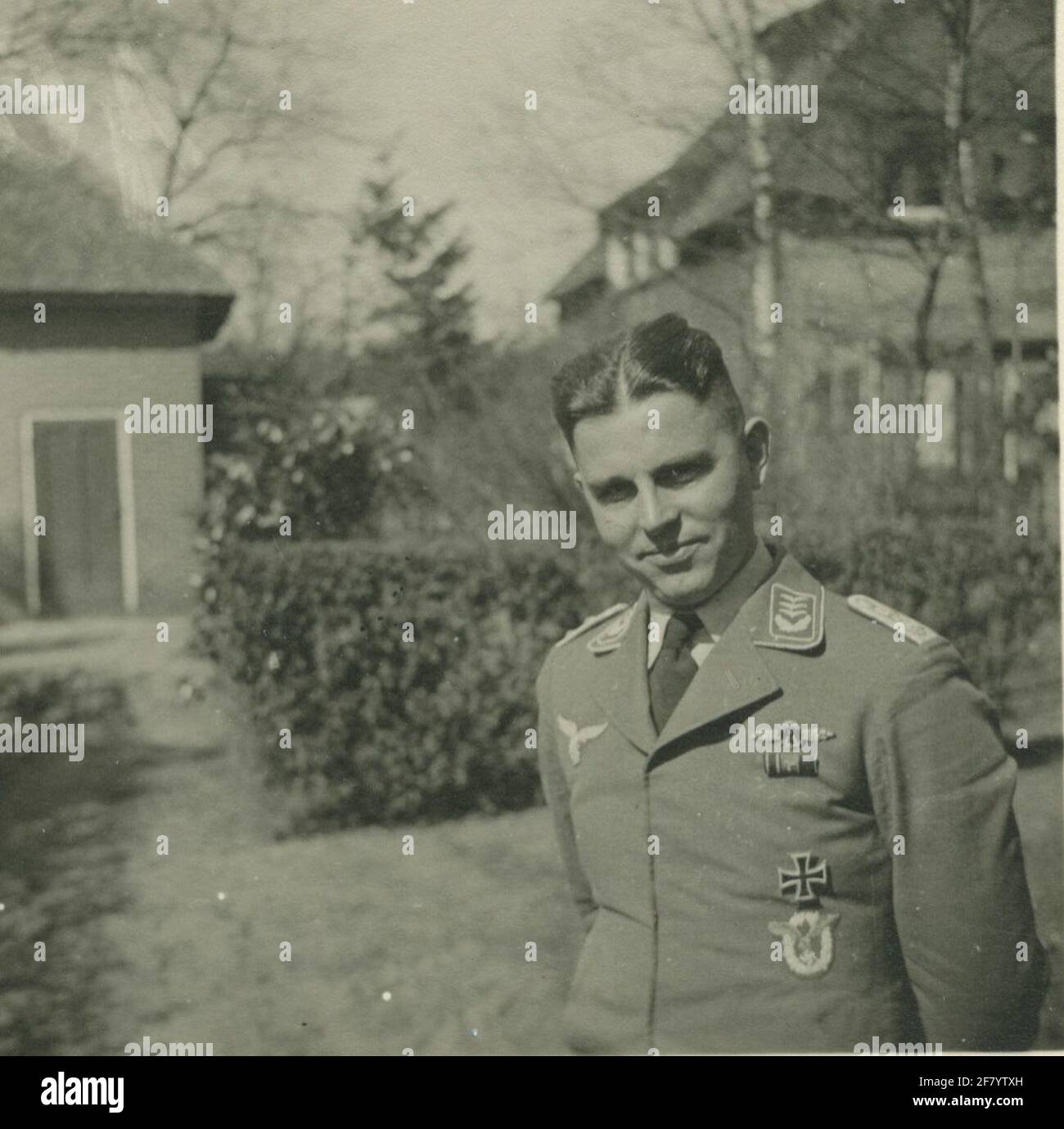 SquadorCommodore Capitano Klaus Noske van KG4. Foto Stock