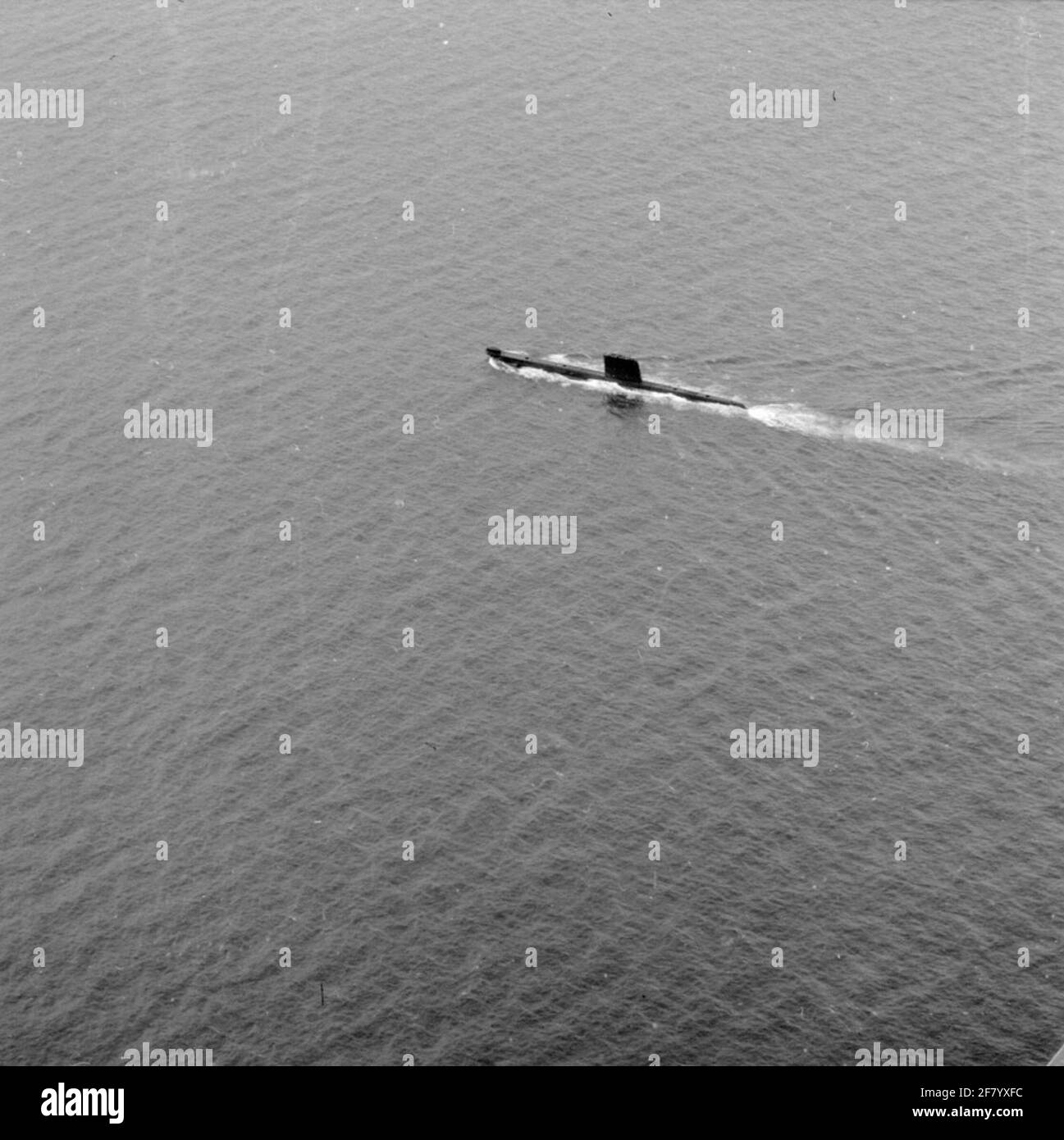 Presumibilmente un sottomarino inglese della classe Oberon. Foto Stock