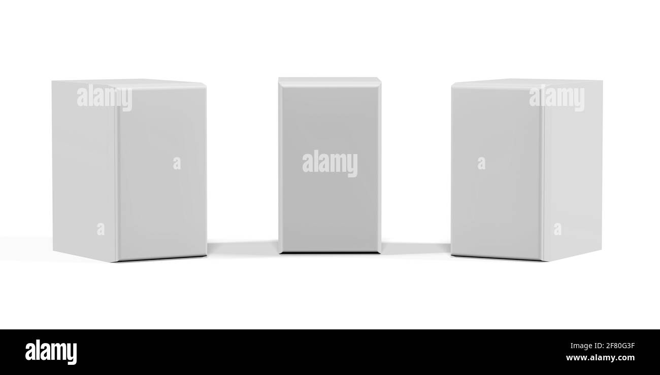 Mockup altoparlante su sfondo bianco - rendering 3D Foto Stock