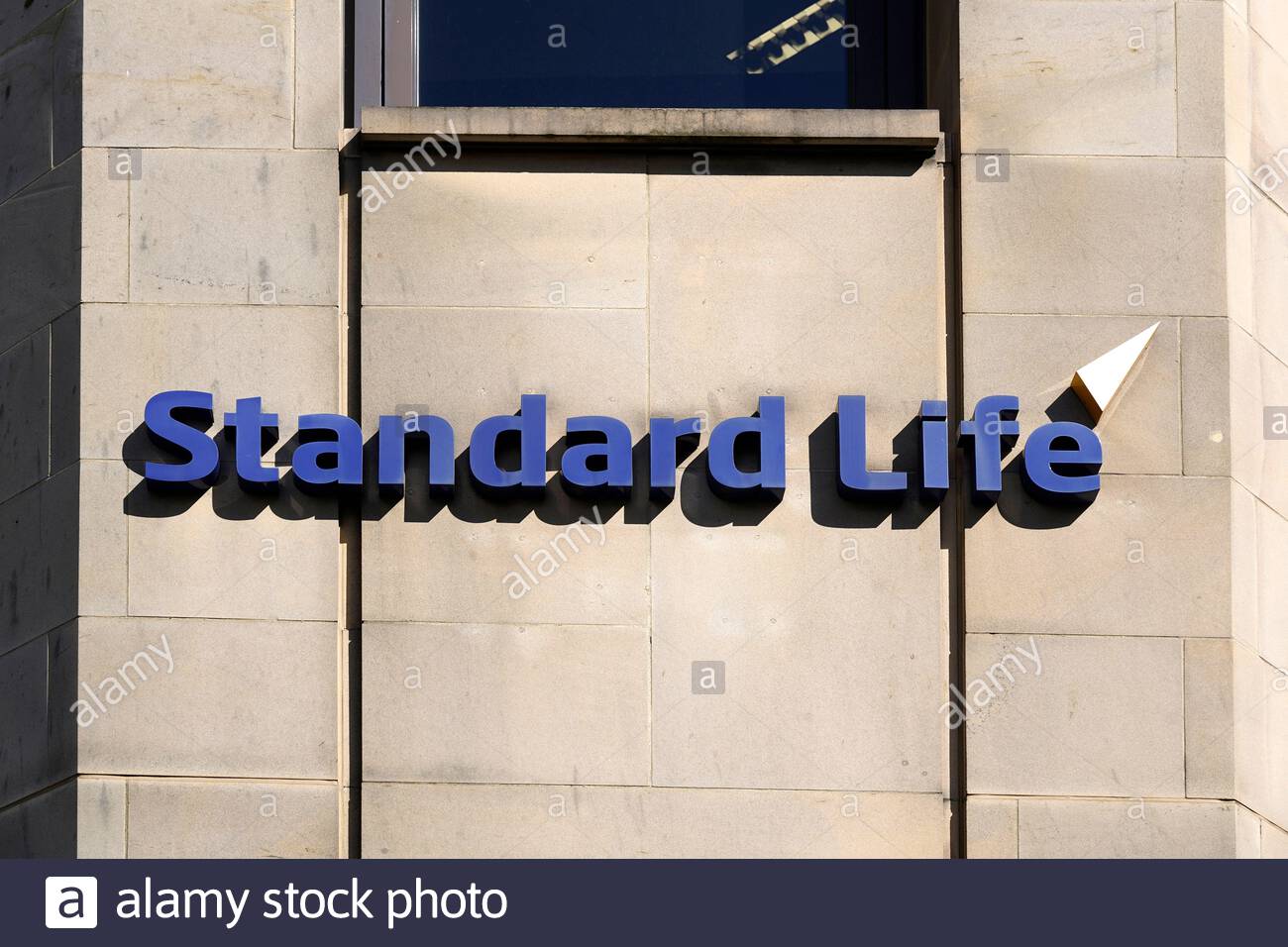 Logo Standard Life sull'esterno dell'ufficio Foto Stock