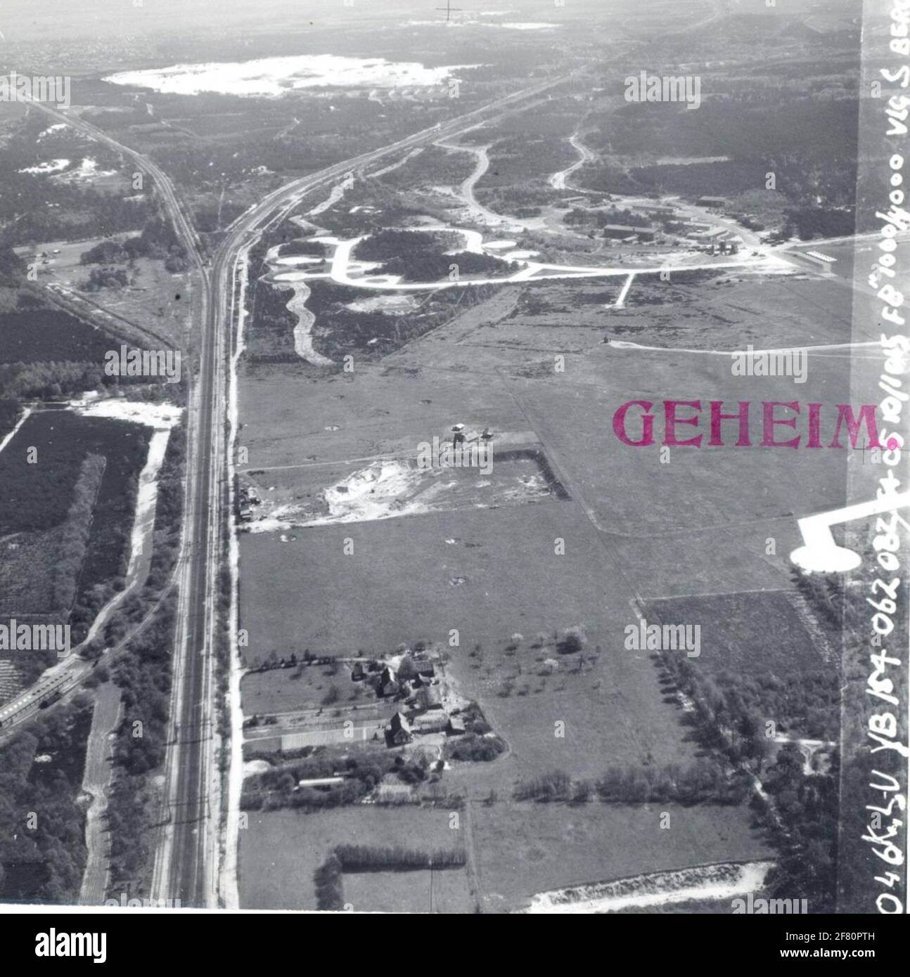 Vista aerea della base aerea di Soesterberg. Foto Stock