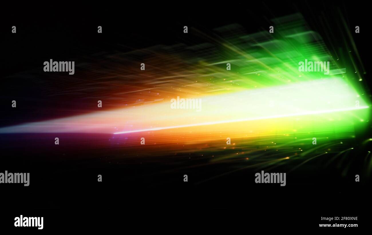 Barra equalizzatore musicale veloce e in movimento. Per un suono più profondo ed emotivo. Equalizzatore forme d'onda audio su sfondo nero. visualizer abst Foto Stock