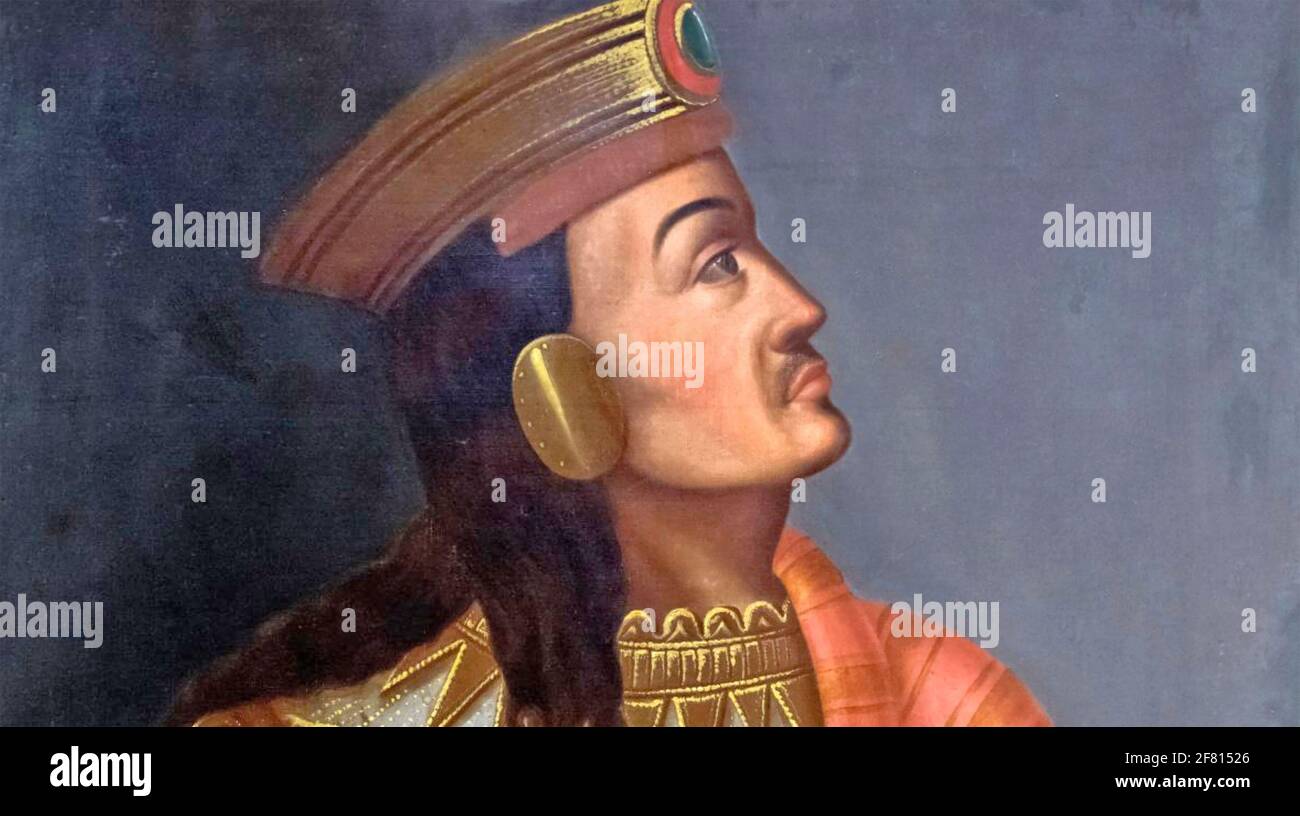 ATAHUALPA (c 16502-1533) ultimo imperatore Inca Foto Stock
