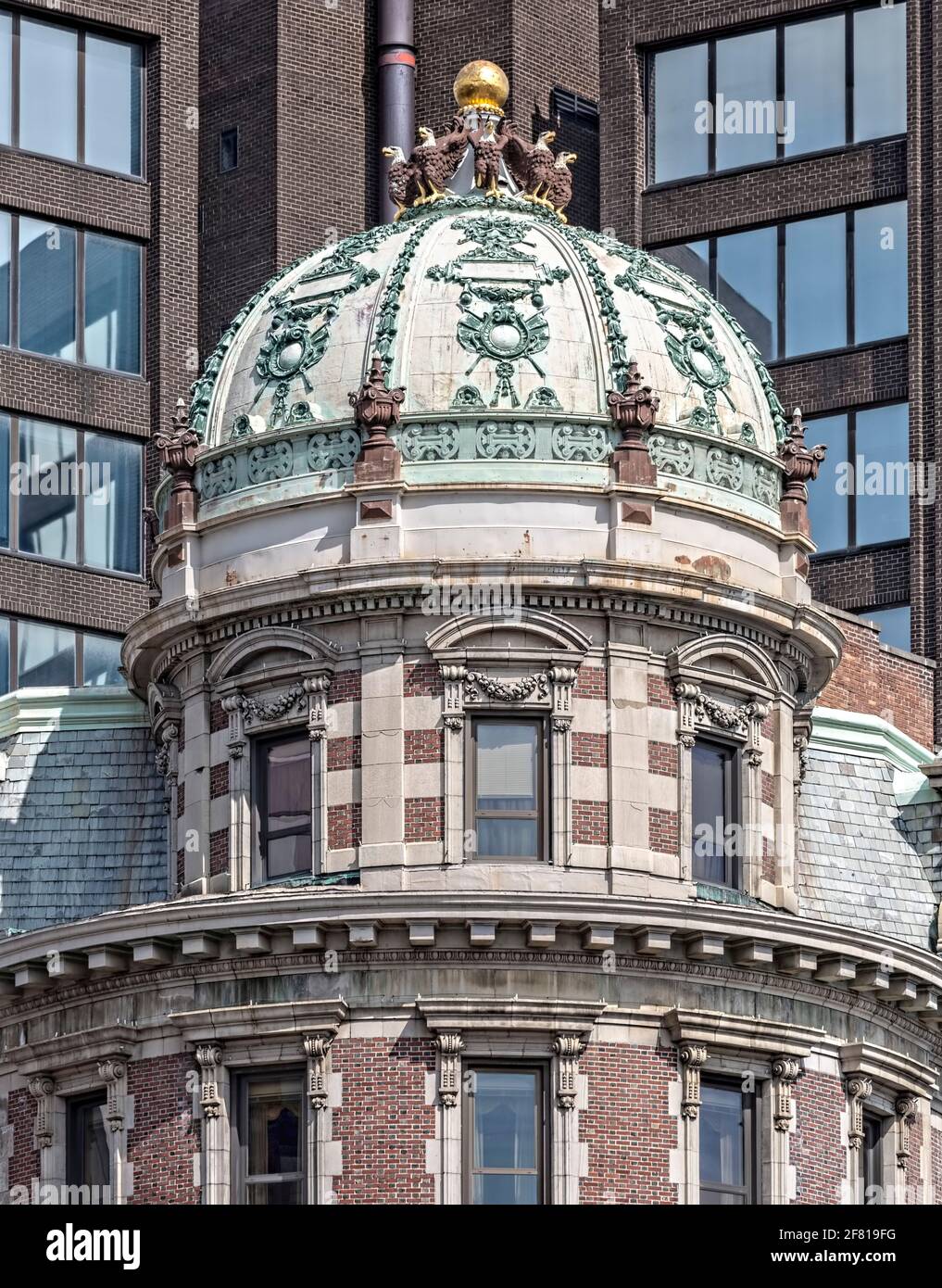 Albany Trust Company Building, parte del centro storico di Albany, si trova in 35 state Street. Attualmente ospita la SUNY Research Foundation. Foto Stock