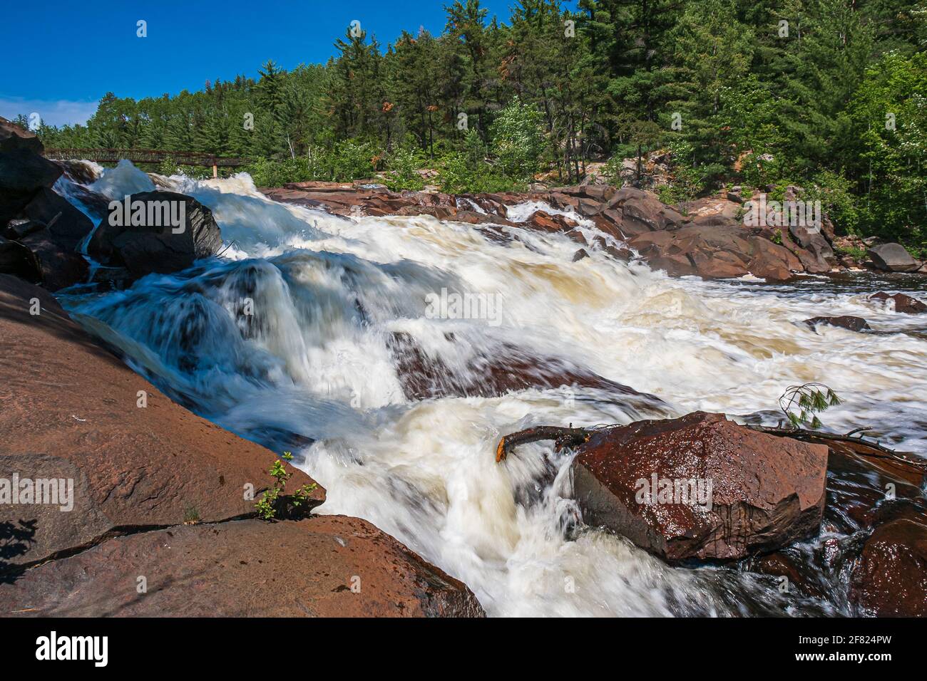 High Falls Onaping Ontario Canada in estate Foto Stock