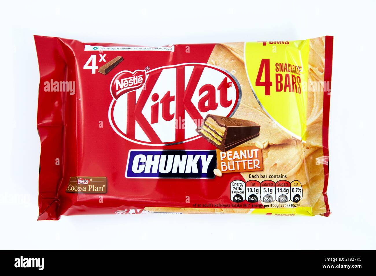 KitKat Chunky burro di arachidi cioccolato Bar MultiPack Foto Stock