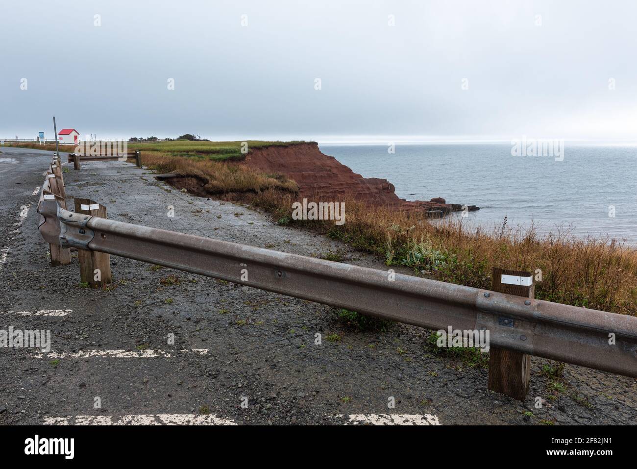 Le isole Magdalene (Iles-de-la-Madeleine) hanno un grande problema di costa erosa. Foto Stock