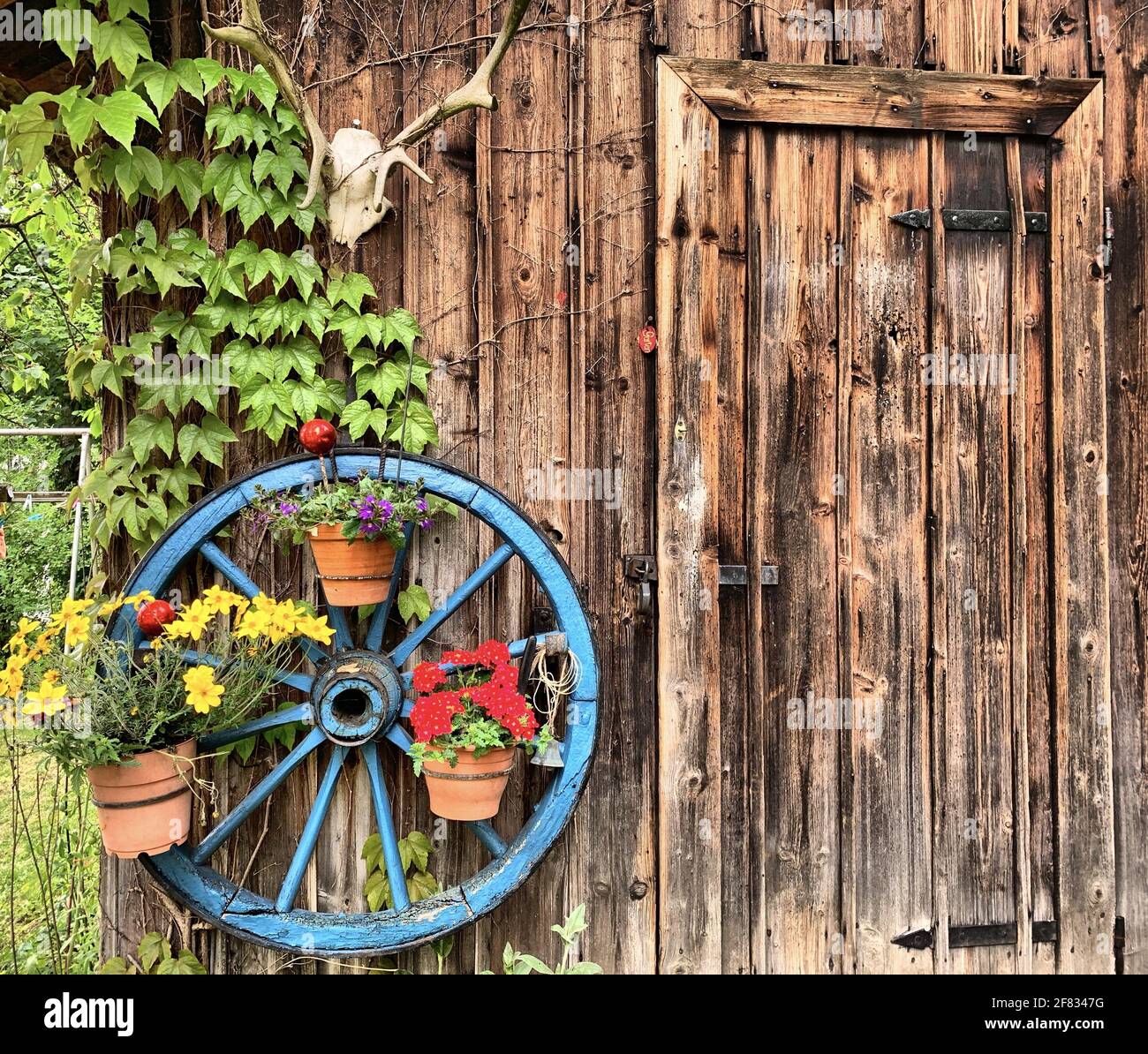 Set 3 Decorazioni Da Parete In Legno A Forma Di Ruota Di Carro, Stile Vintage Western, 20/25/30 Cm, Per Arredamento Rustico E Giardino - 3