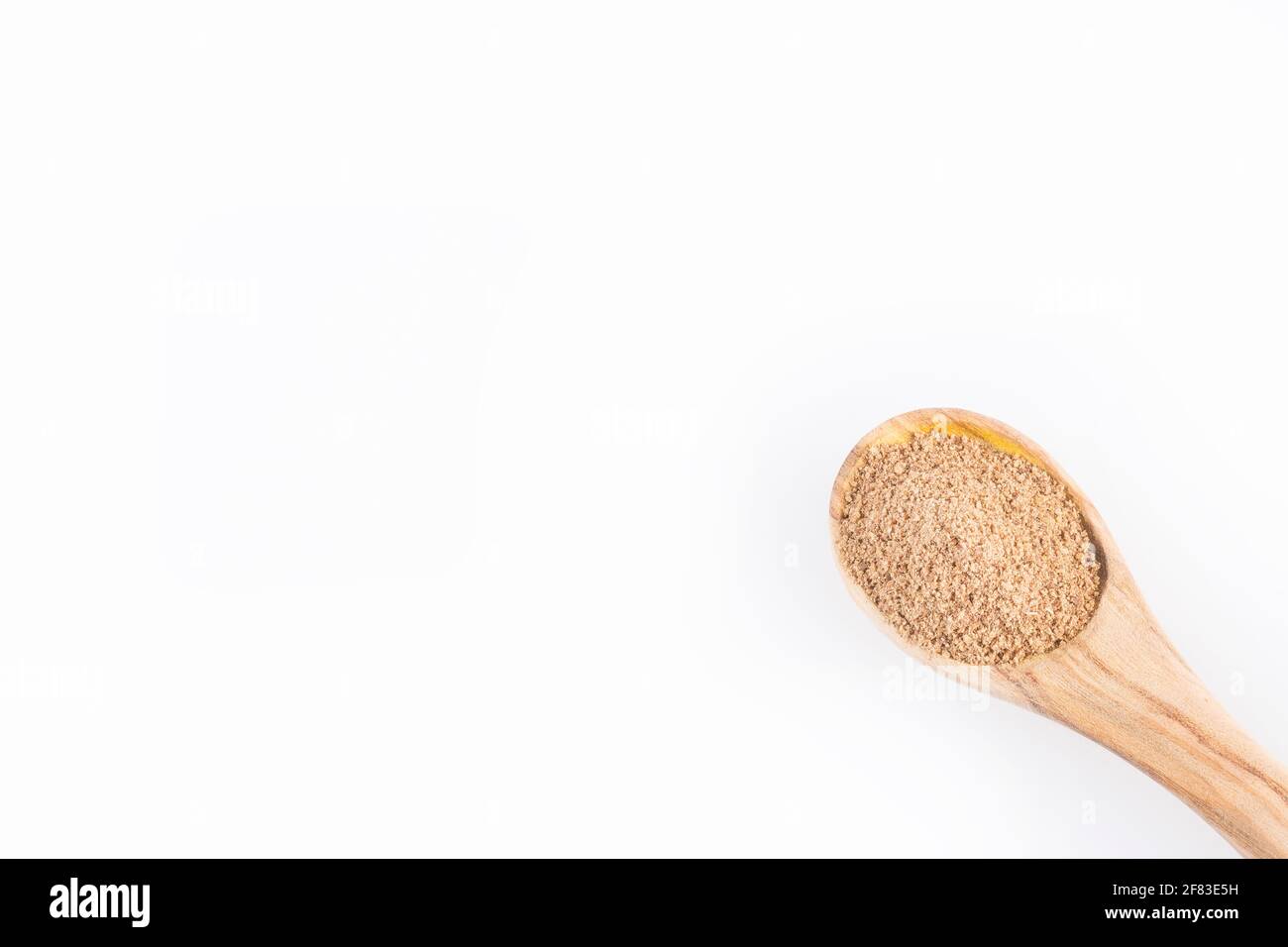 Cannella in polvere marrone - finemente macinata. Cinnamomum verum Foto Stock
