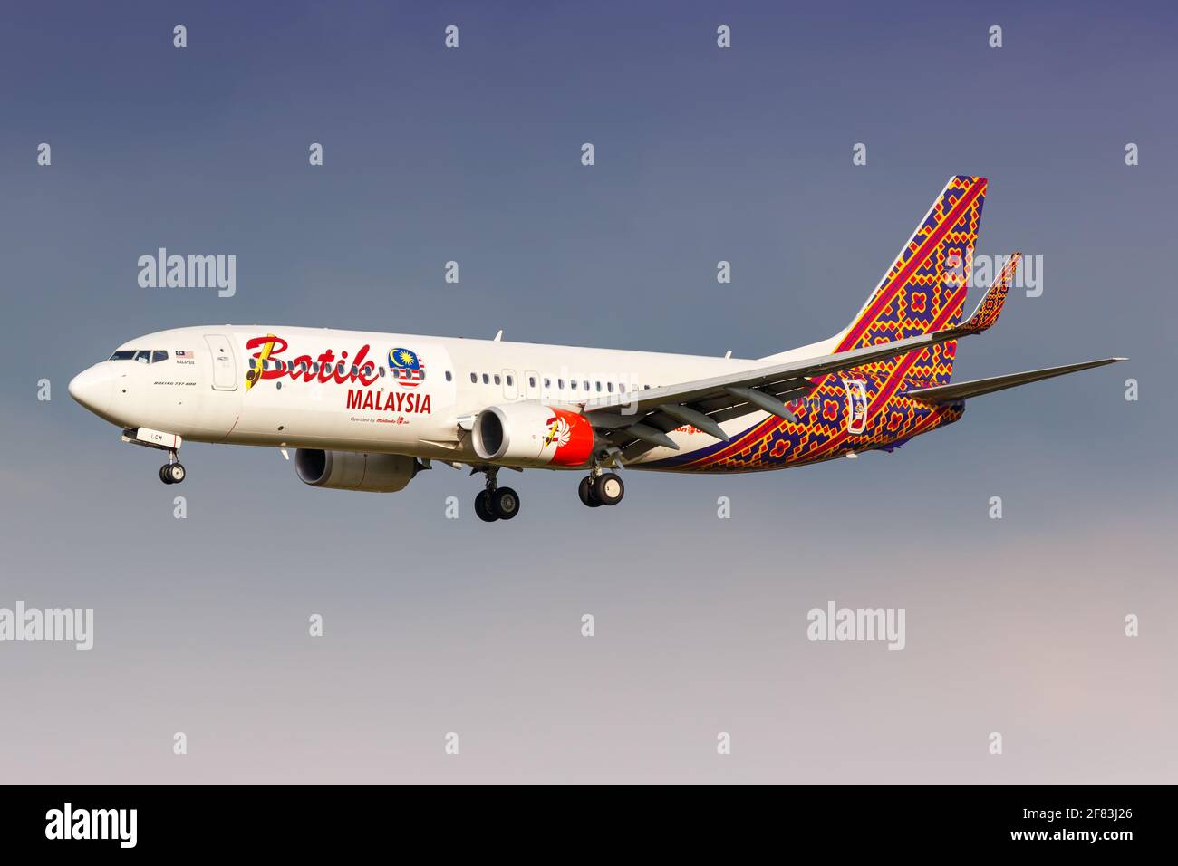 Kuala Lumpur, Malesia - 21 gennaio 2018: Aereo Batik Malaysia Boeing 737-800 all'Aeroporto Internazionale di Kuala Lumpur (KUL) in Malesia. Boeing è un Foto Stock