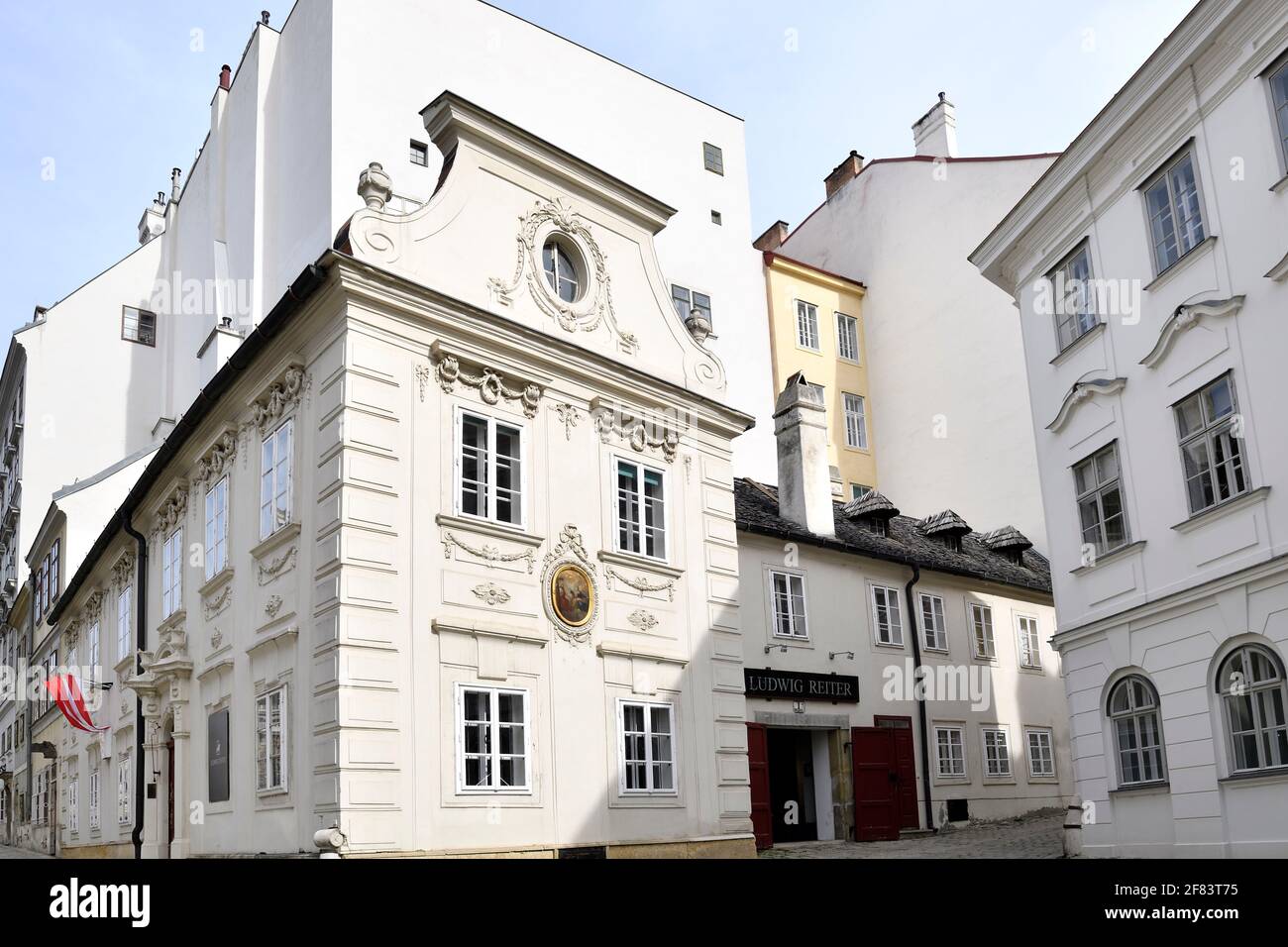 Vienna, Austria. Il Mölker Bastei era un bastione delle antiche fortificazioni viennesi. Foto Stock