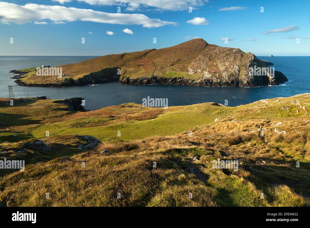 Dursey isola sulla penisola di Beara sul selvaggio Atlantico A ovest di Cork in Irlanda Foto Stock