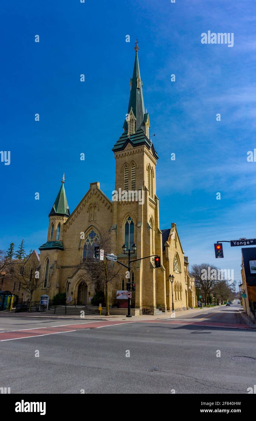 United Church in Richmond Hill, Ontario, Canada - costruita nel 1810. Foto Stock