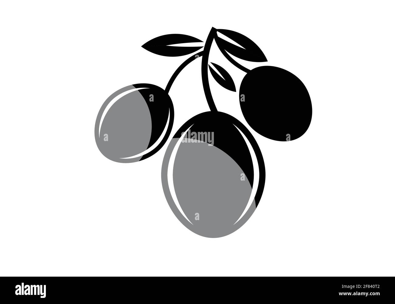 logo dell'olio d'oliva o modello vettoriale per il disegno di icone Illustrazione Vettoriale
