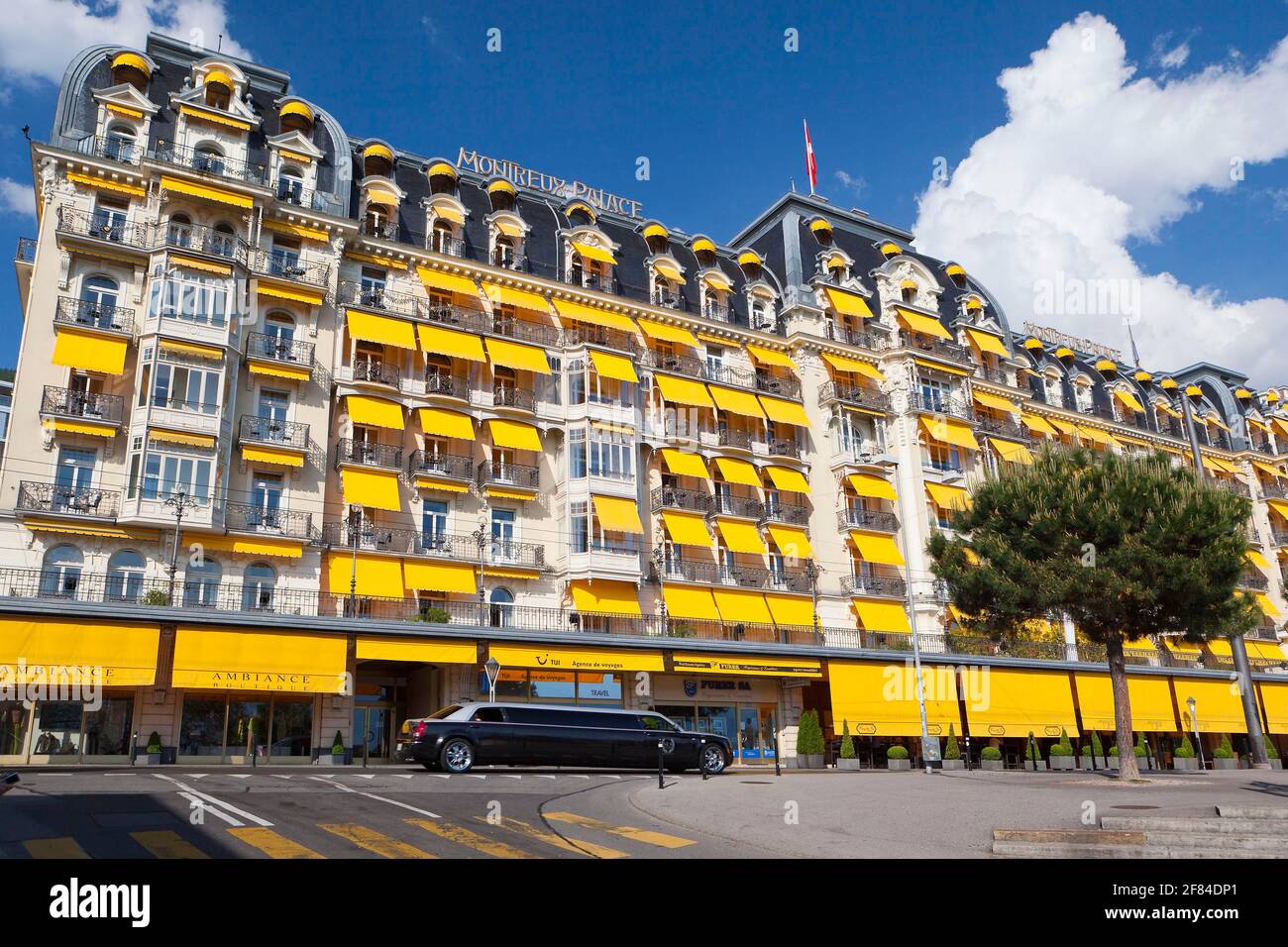 Montreux Palace Hotel, Grand Rue, Montreux, Canton Vaud, Svizzera Foto Stock
