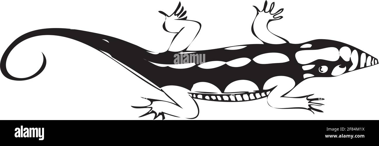 L'illustrazione del vettore rettile Illustrazione Vettoriale