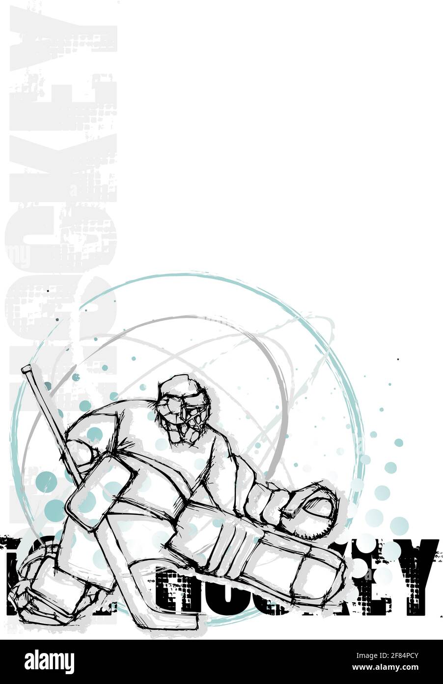 poster hockey su ghiaccio sfondo Illustrazione Vettoriale