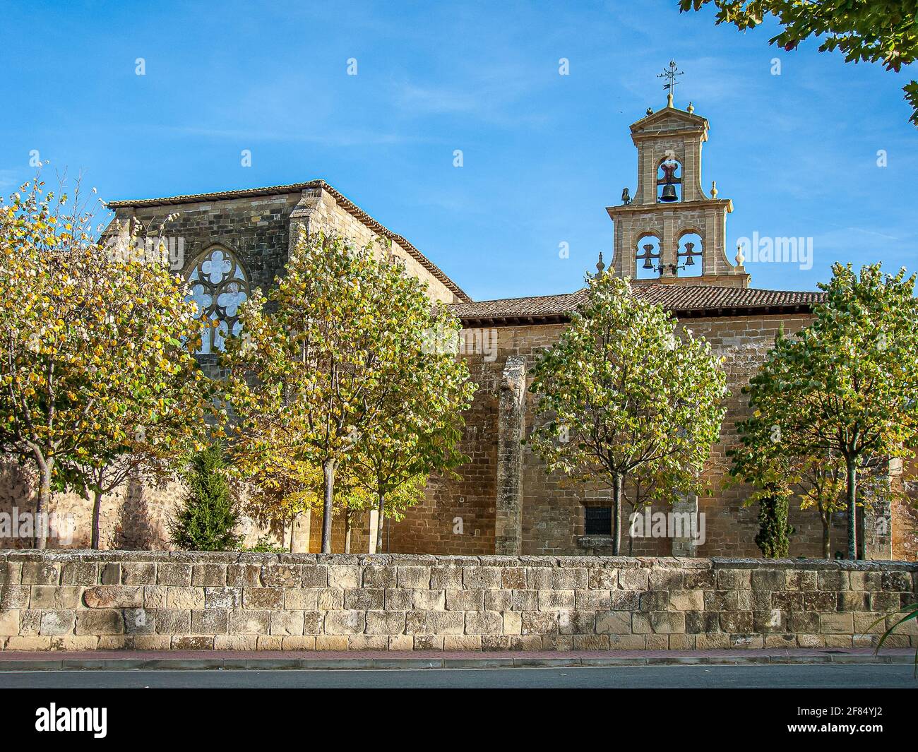 chiesa del Monastero di Santa María a Cañas, Rioja, Spagna, 18 ottobre 2009 Foto Stock