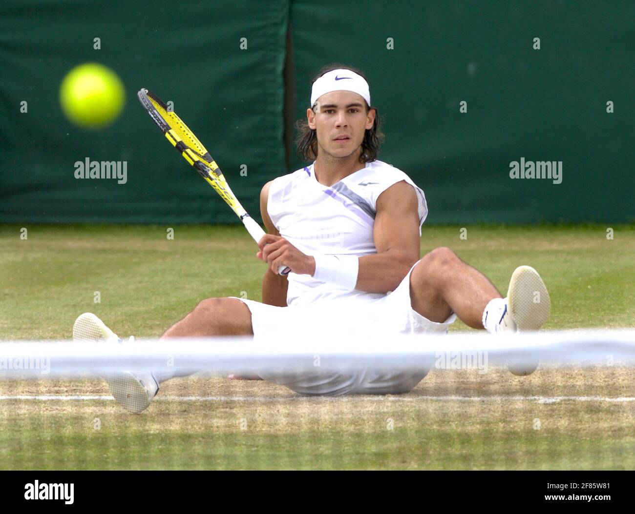 WIMBLEDON 2007 12° GIORNO 7/7/07. R.NADAL V RODGER FEDERER FOTO DAVID ASHDOWN Foto Stock