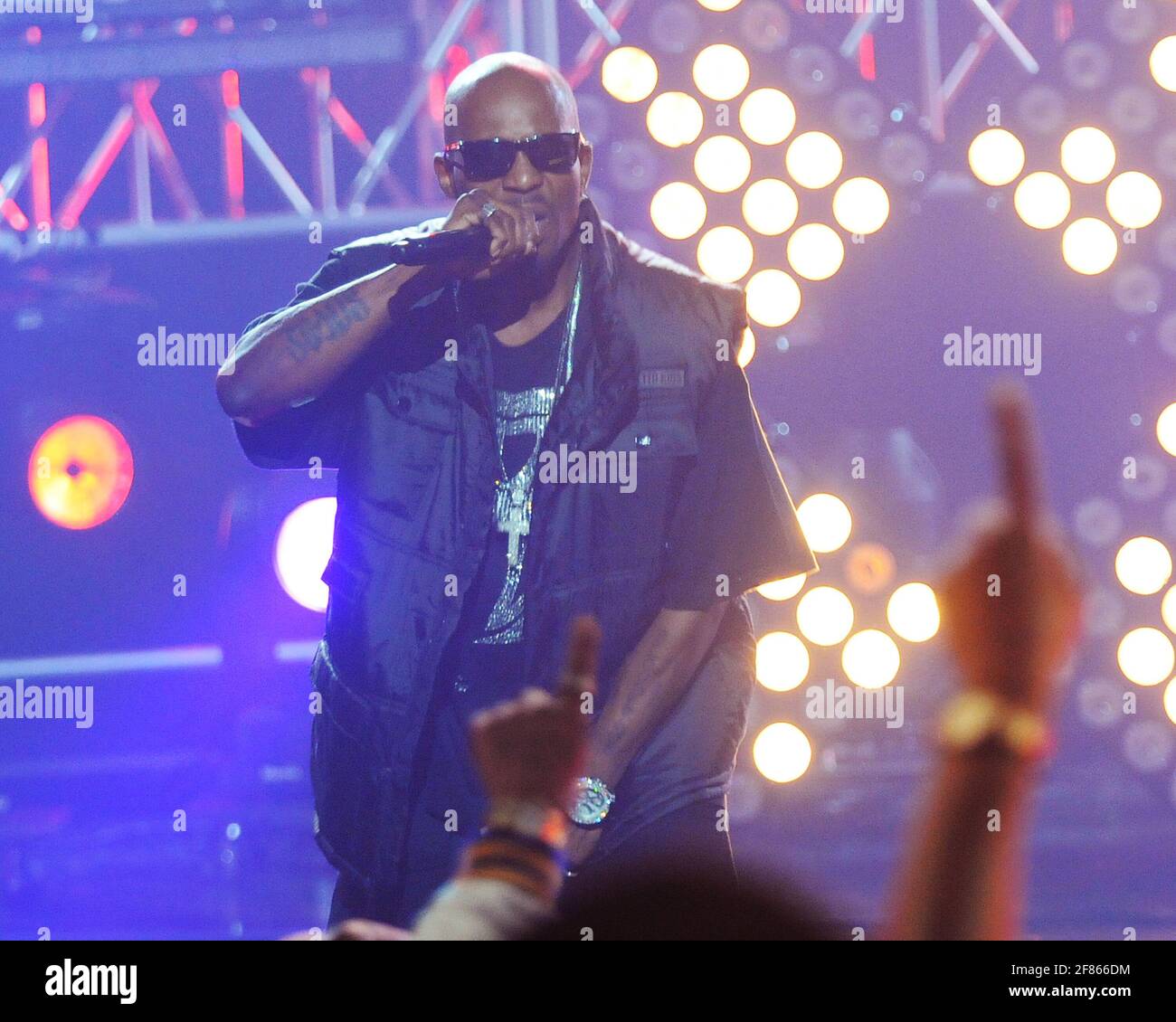 1 OTTOBRE: Il leggendario rapper DMX si esibisce durante IL BET Hip Hop Awards che si è svolto presso l'Atlanta Civic Center di Atlanta, Georgia, il 1° ottobre 2011. CREDITO: Chris McKay / MediaPunch Foto Stock