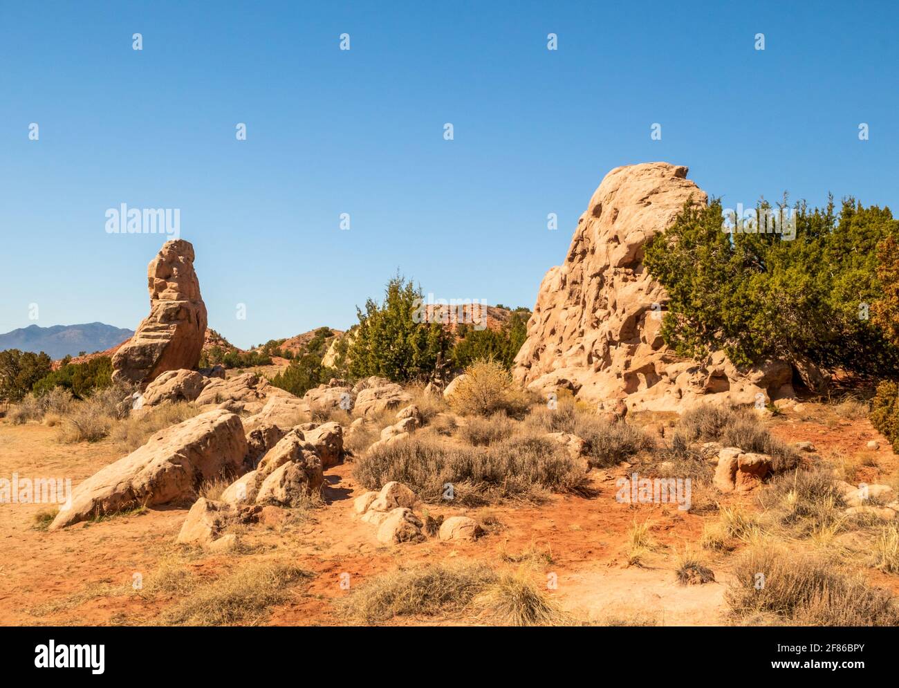 Garden of the Gods sul Turquoise Trail vicino Albuquerque, New Mexico. Foto Stock
