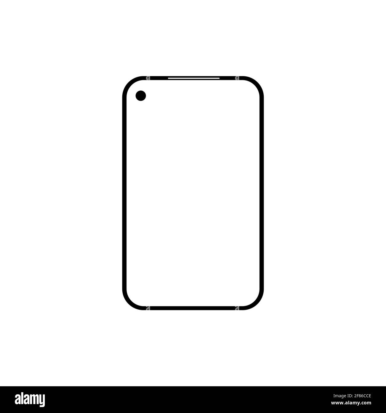 Modello mobile per smartphone modello mobile dispositivo digitale comunicazione gadget illustrazione vettoriale disegno vettoriale. Illustrazione Vettoriale