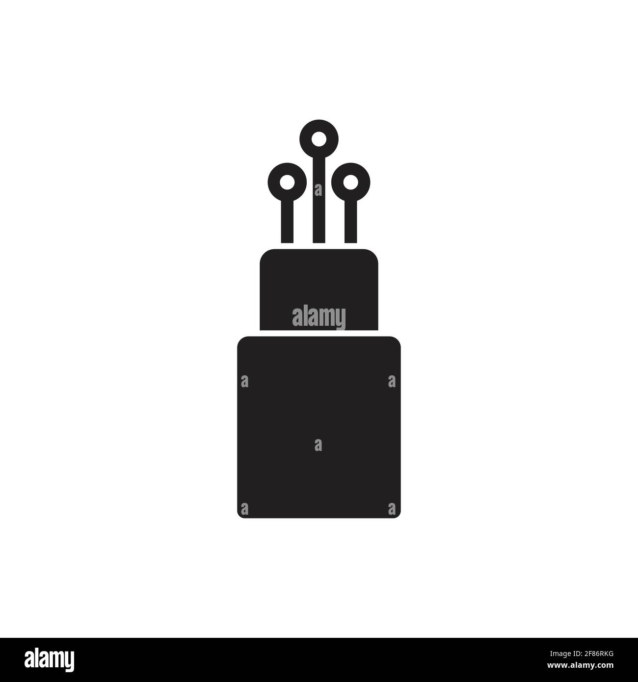 vettore icona cavo in fibra ottica per grafica, logo, sito web, social media, app mobile, illustrazione dell'interfaccia utente Illustrazione Vettoriale