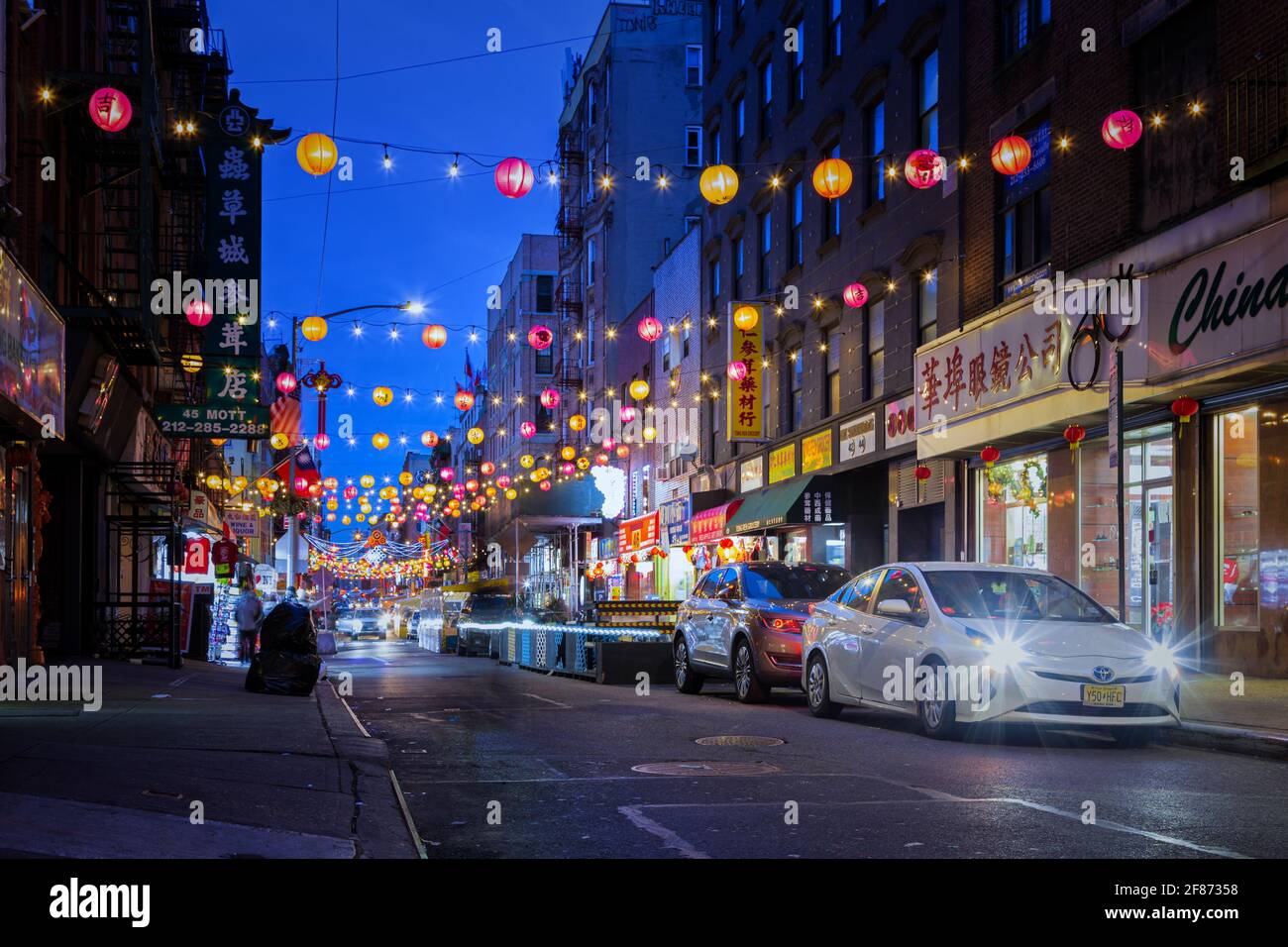 Una Notte sulle strade di New York Foto Stock
