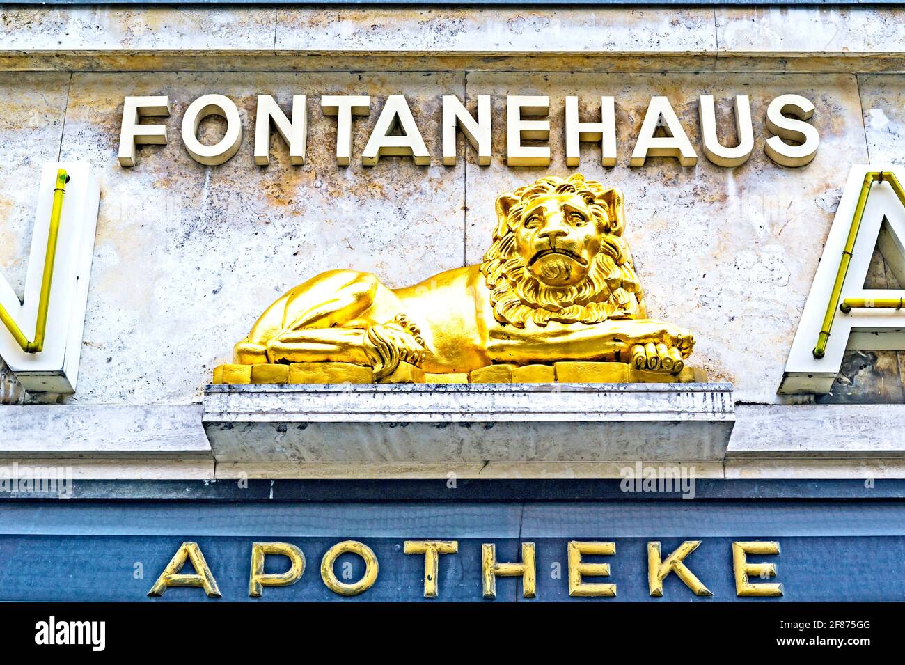 Geburtshaus von Theodor Fontane in Neuruppin, Brandeburgo; il luogo di nascita di Theodor Fontane Foto Stock