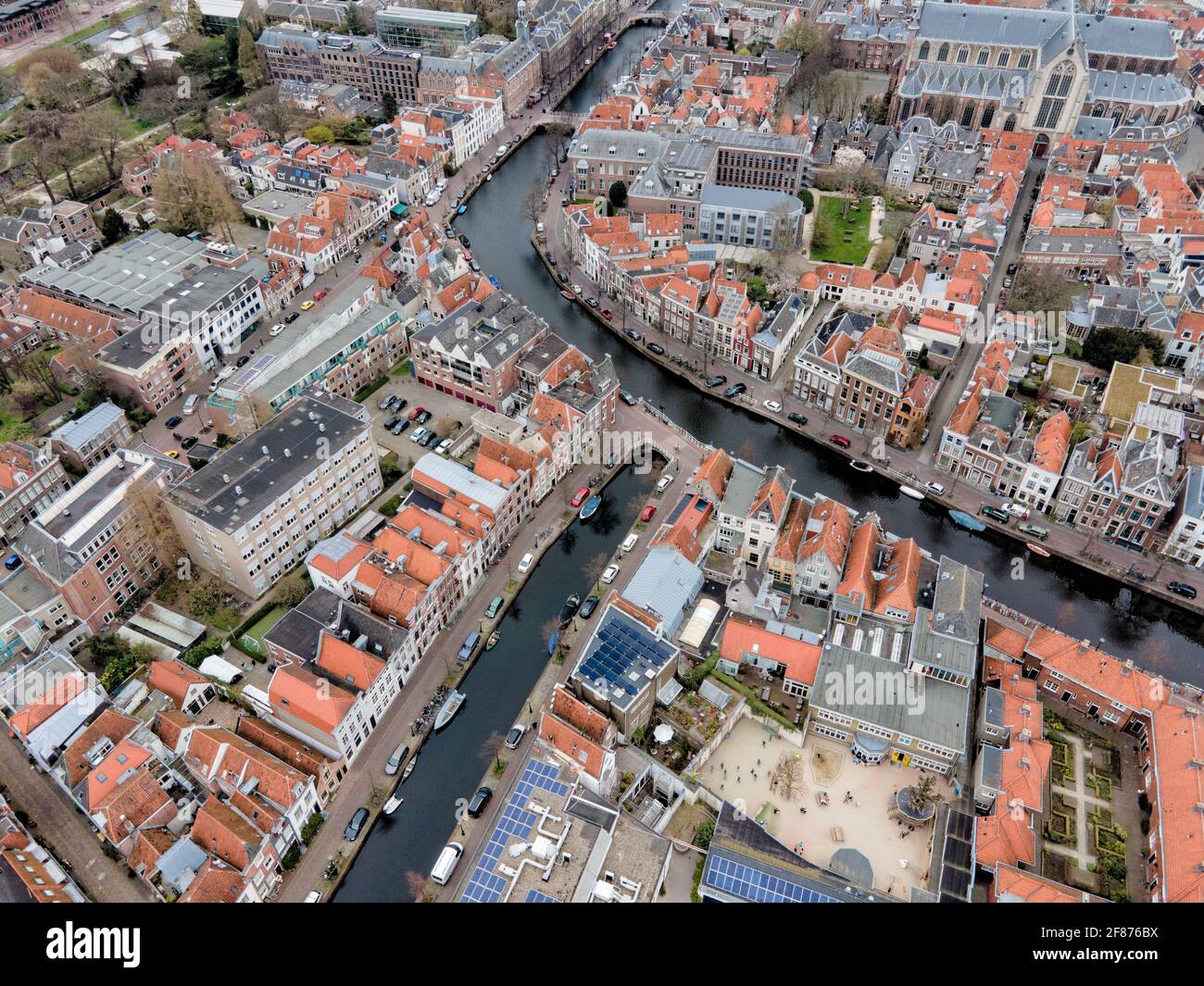Veduta aerea di Almere, Paesi Bassi Foto Stock