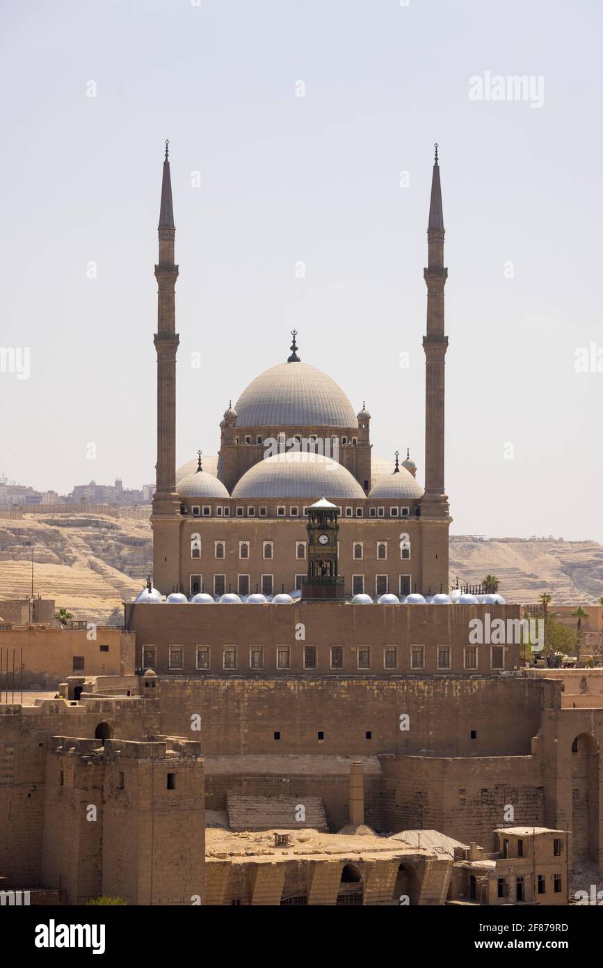 La moschea di Muhammad Ali, Cittadella, Il Cairo, Egitto Foto Stock